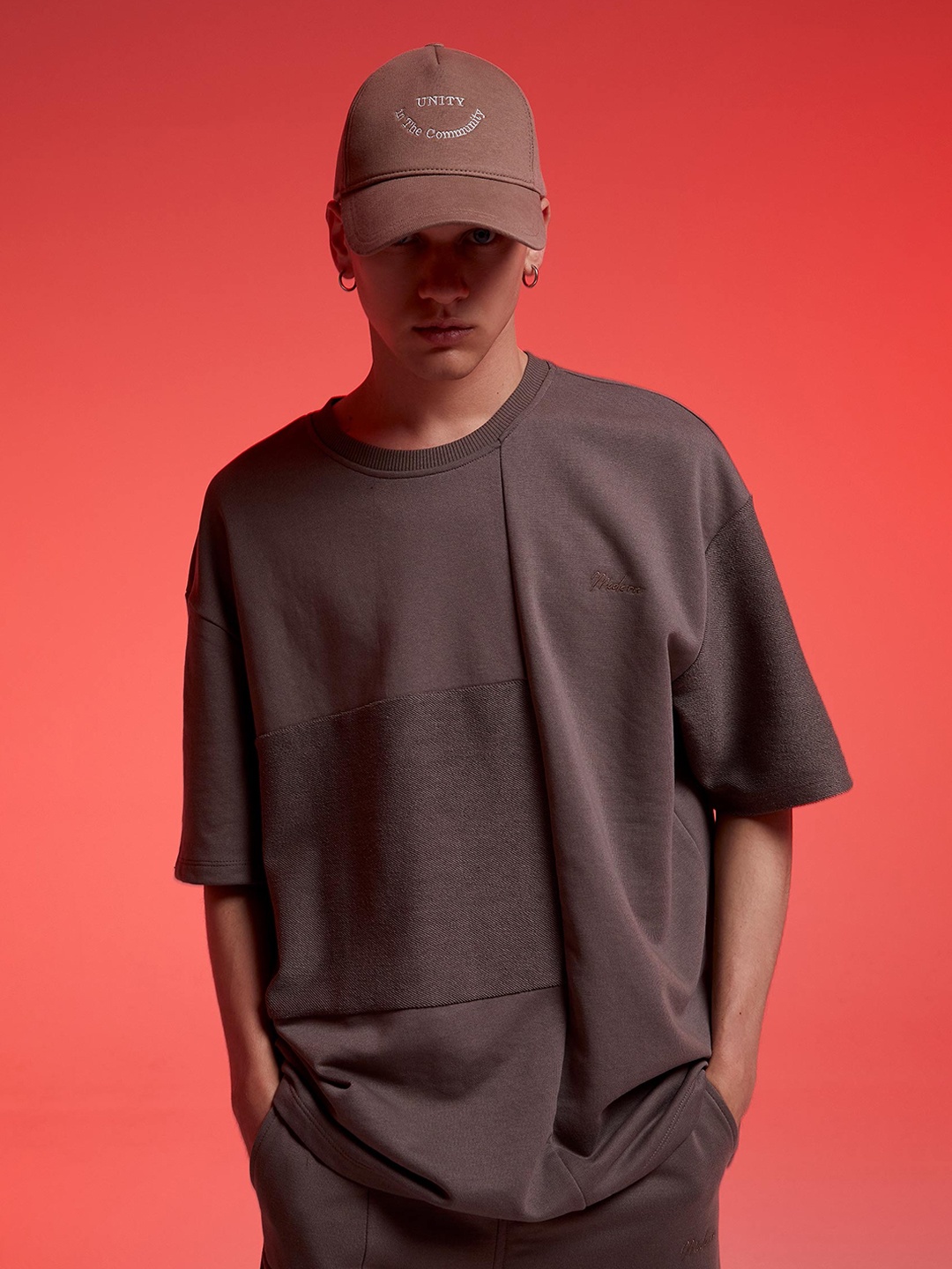 

DeFacto Men Round Neck T-shirt, Brown