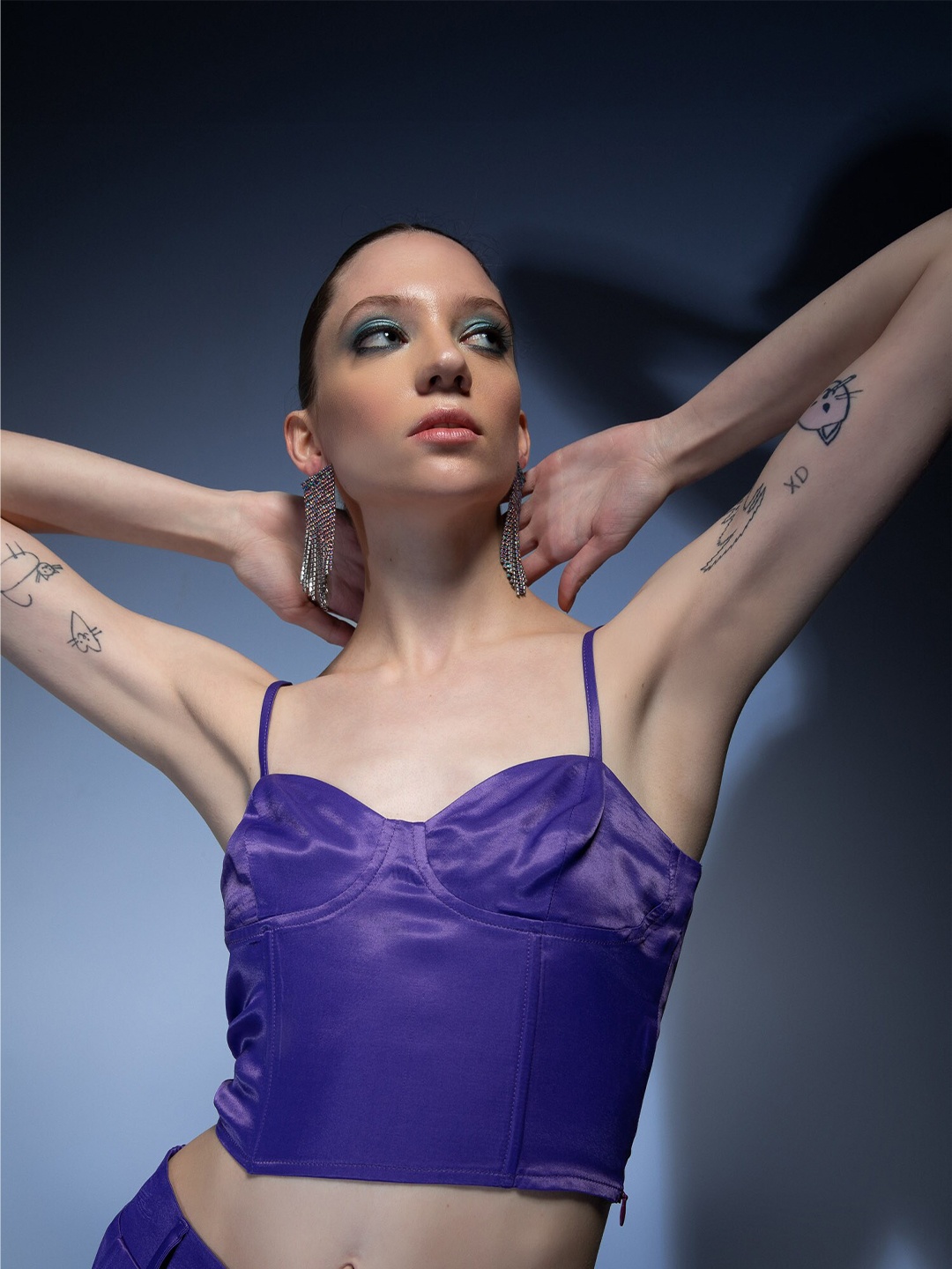 

DeFacto Crop Top, Purple