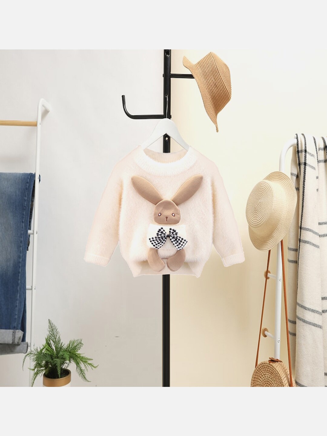 

Little Surprise Box LLP Kids Self Design Pullover, Beige