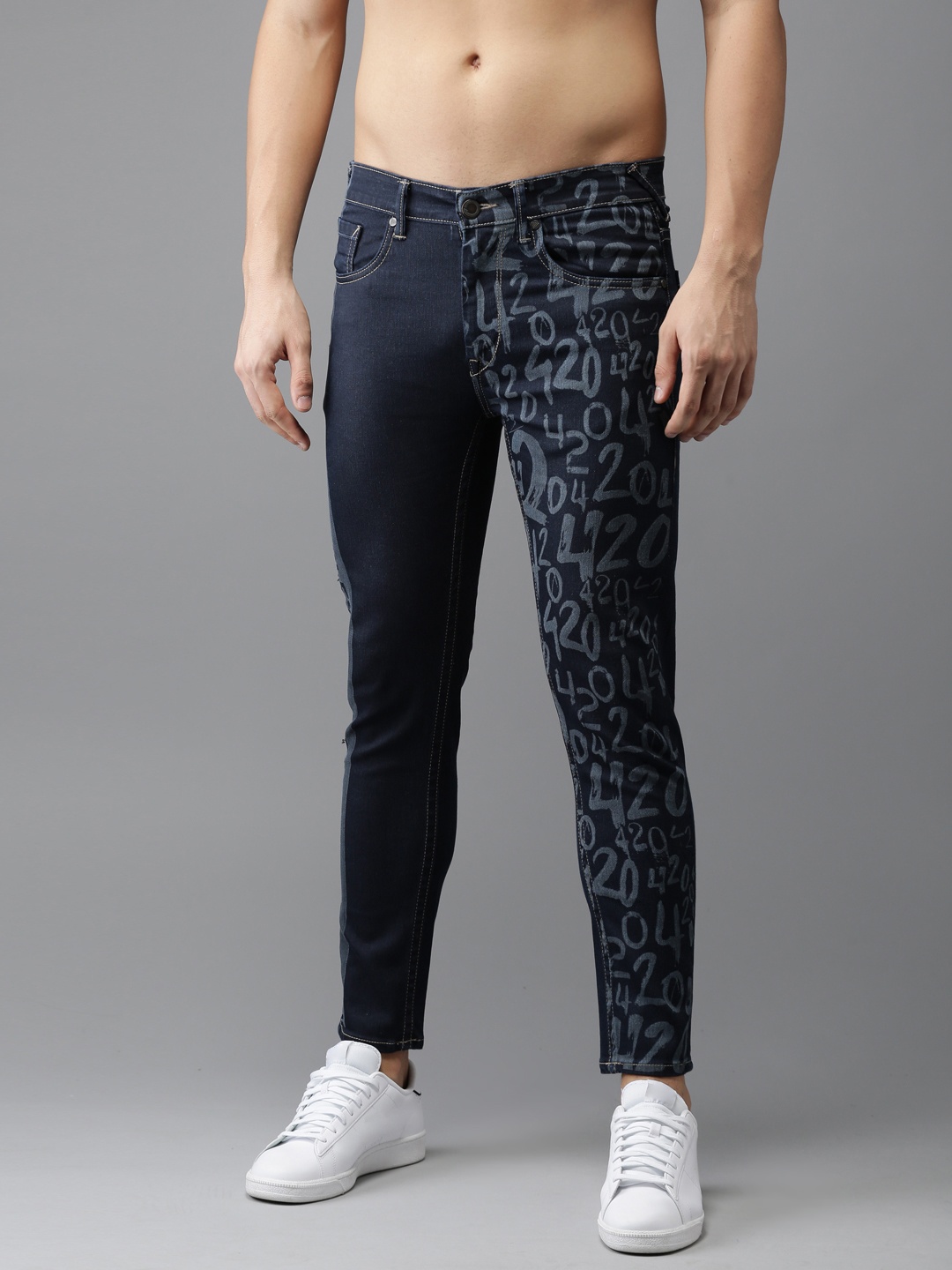 

Moda Rapido Men Blue Skinny Fit Mid-Rise Clean Look Stretchable Jeans