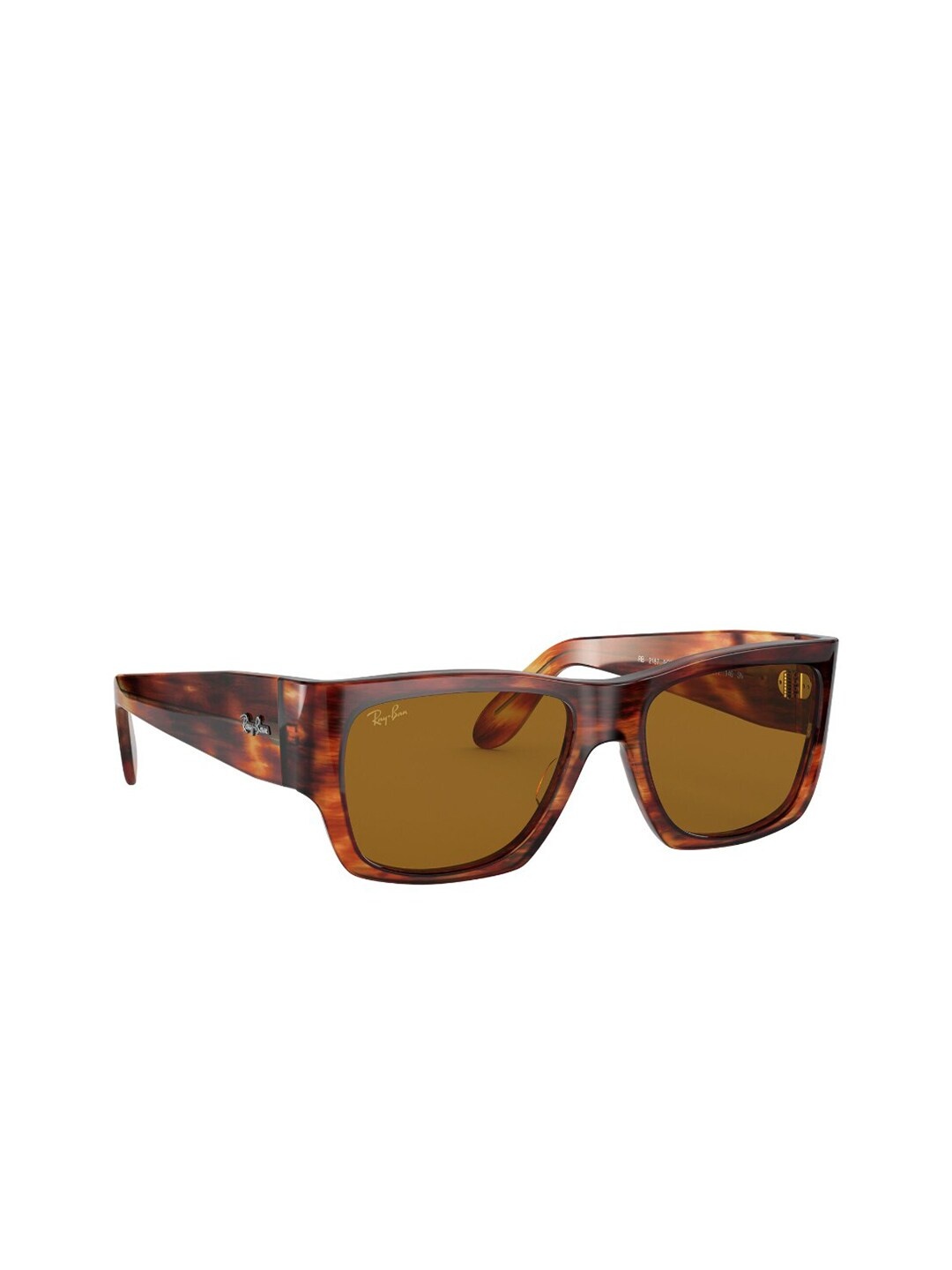 

Ray-Ban Unisex Square Sunglasses with UV Protected Lens 8056597242660, Brown