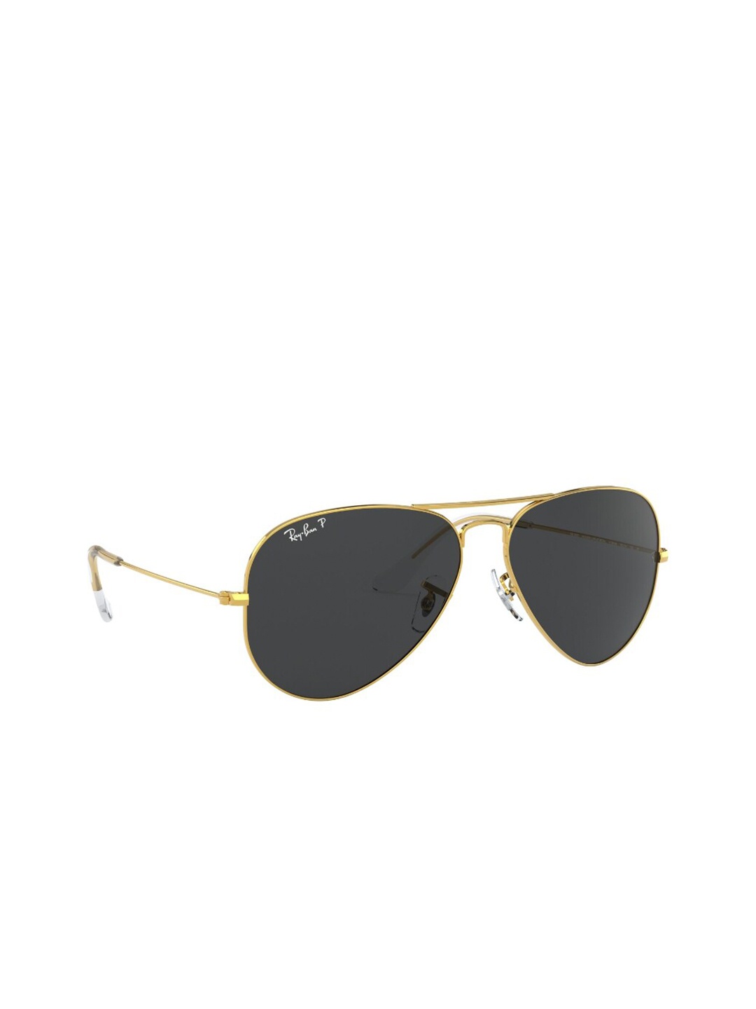 

RAY-BAN Unisex Polarized Grey Lens Pilot Sunglasses - 0RB302591964855, Gold