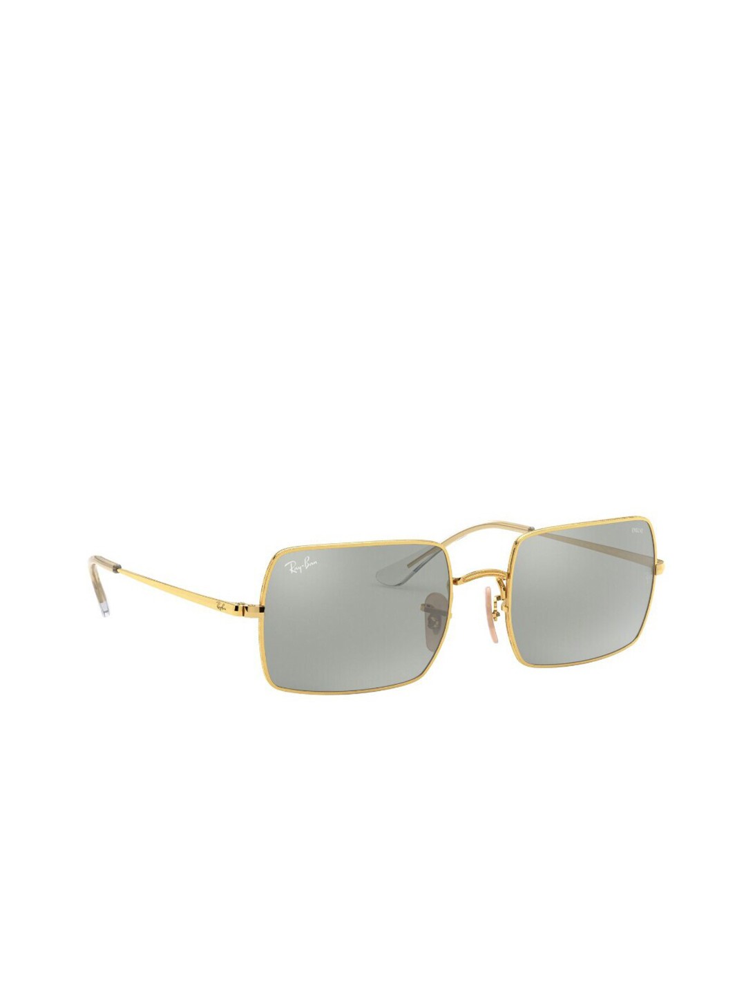 

Ray-Ban Unisex Rectangle Sunglasses with UV Protected Lens 8056597260817, Gold