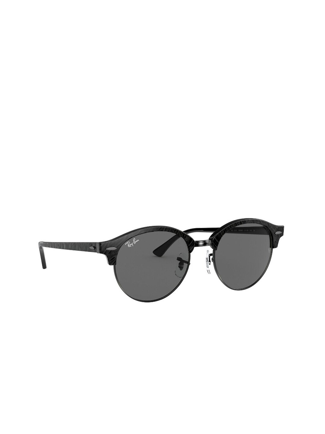 

Ray-Ban Unisex UV Protected Grey Lens Round Sunglasses - 0RB42461305B151, Black