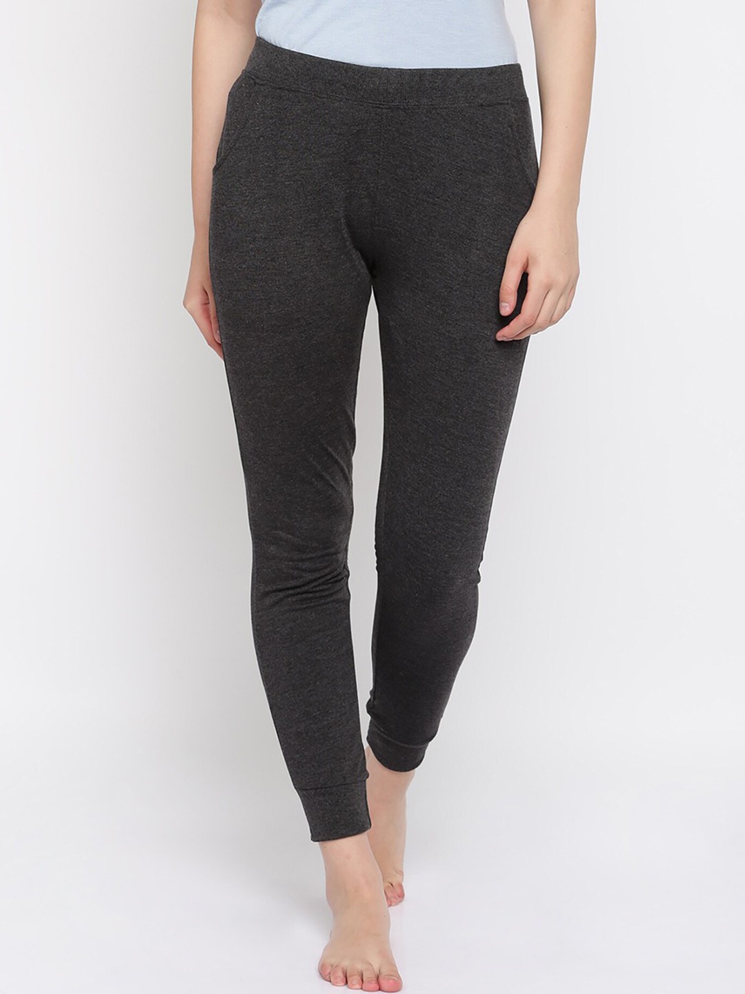 

Sweet Dreams Women Mid-Rise Cotton Lounge Jogger, Charcoal