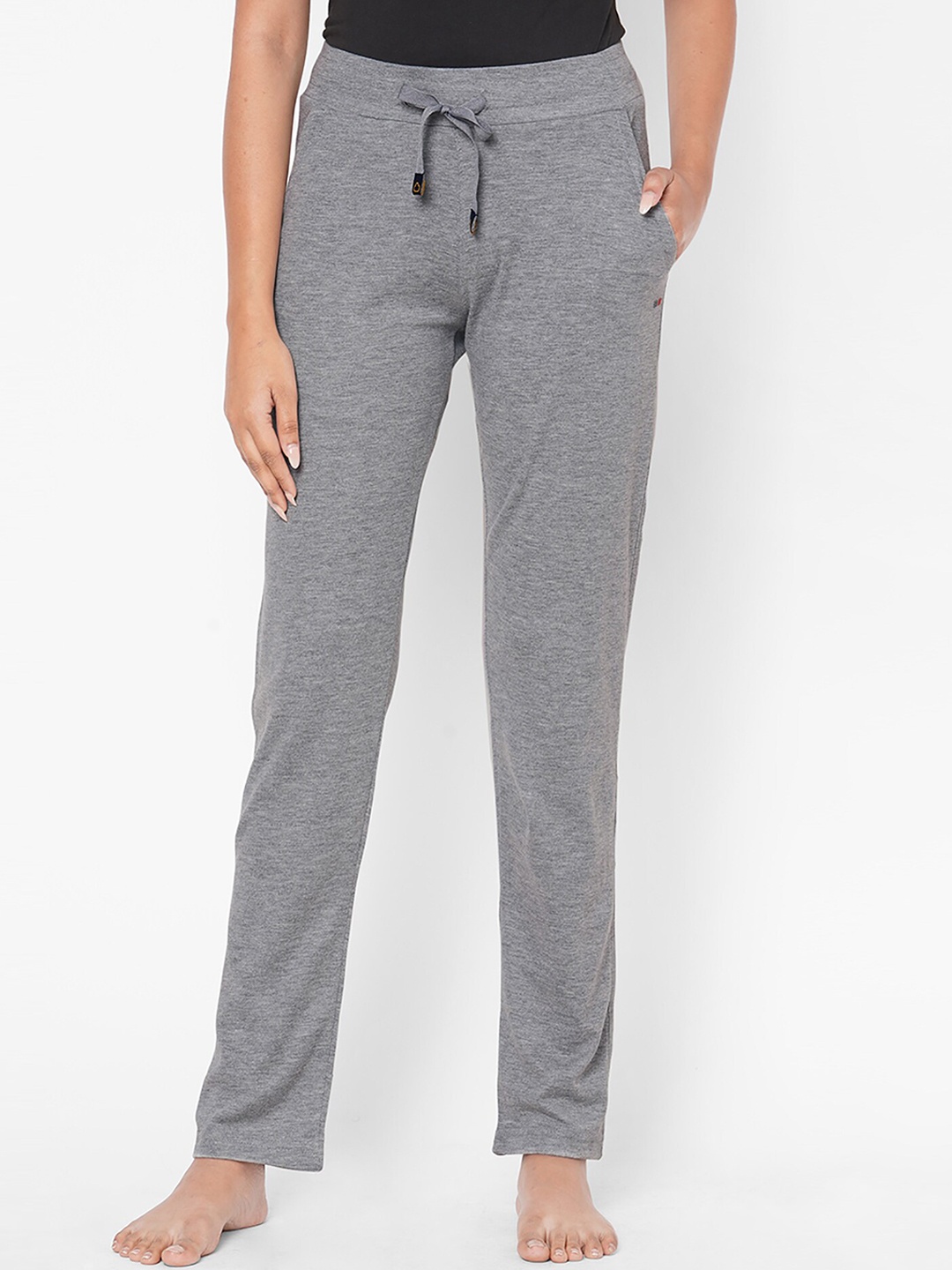 

Sweet Dreams Women Plus Size Cotton Lounge Pant, Grey melange