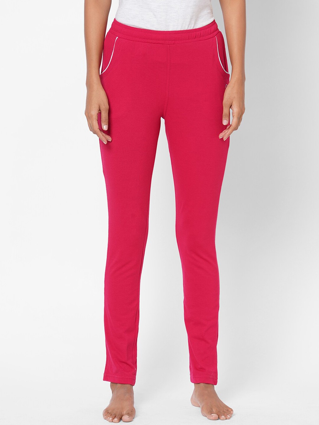 

Sweet Dreams Women Mid-Rise Cotton Lounge Pant, Pink