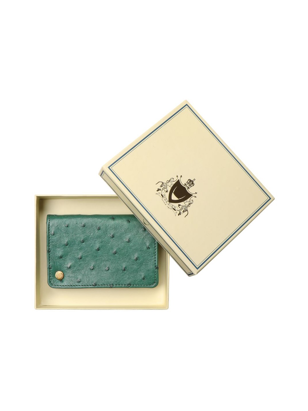 

Hidesign Women Green Leather Card Holder