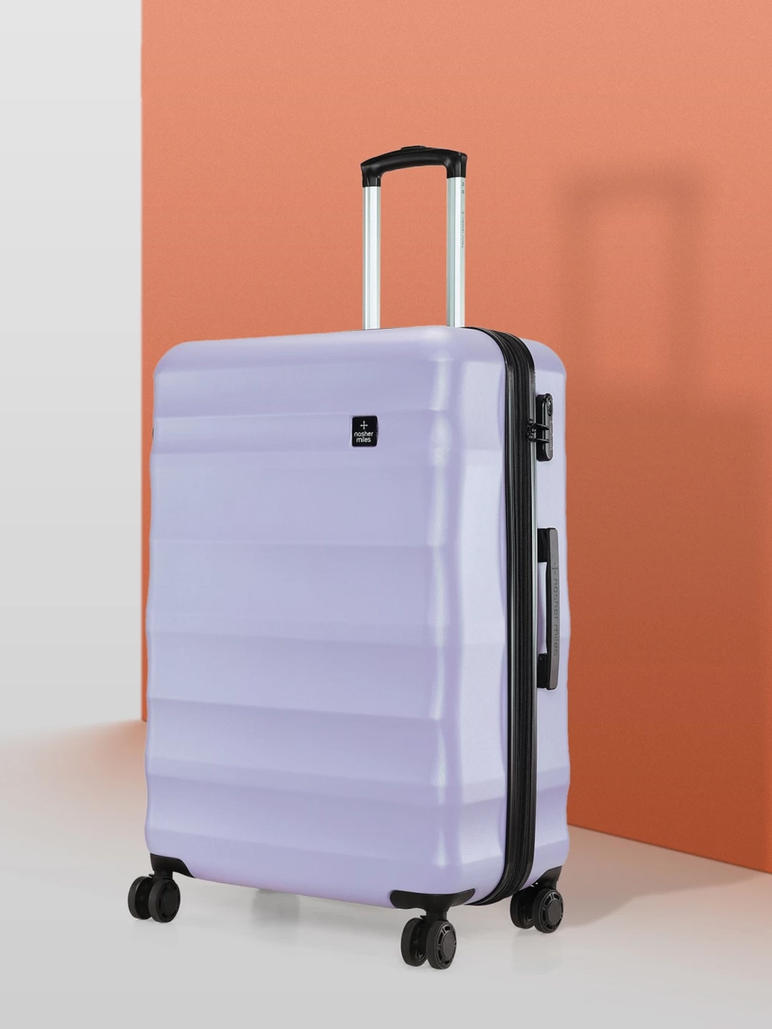 

Nasher Miles Rome Expander Textured Hard-Sided Medium Trolley Bags, Lavender