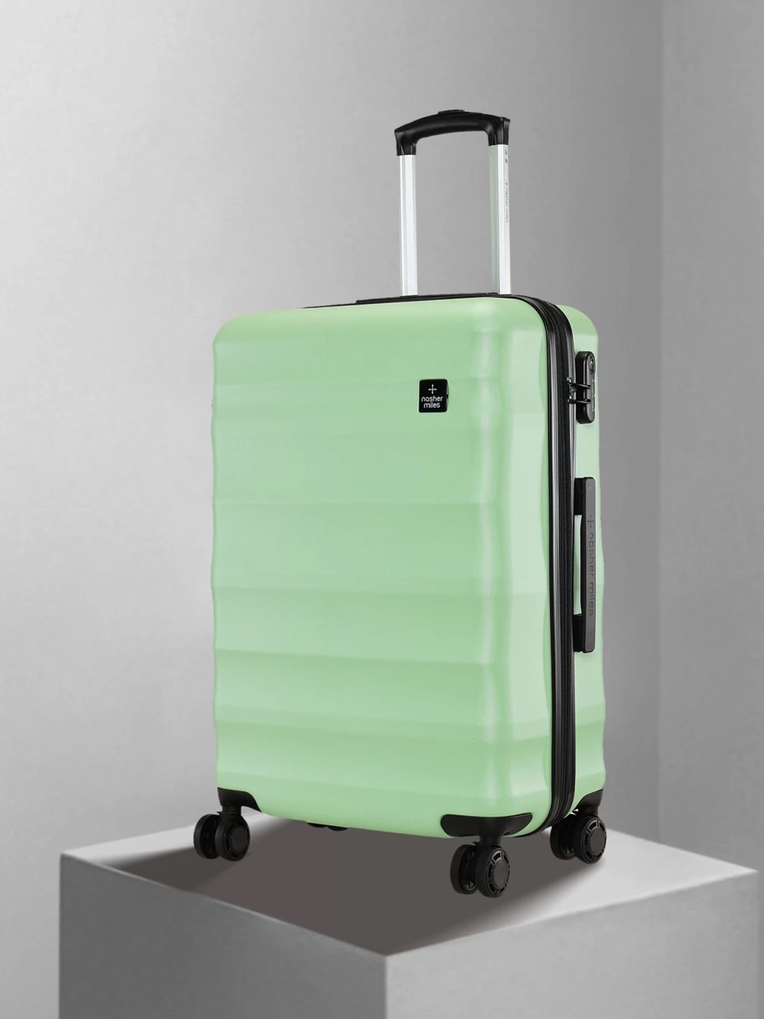 

Nasher Miles Rome Expander Hard Sided Check-In Trolley Bag, Green
