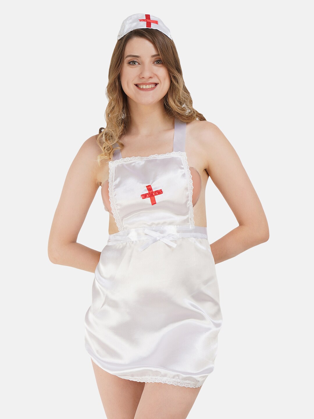 

Hill Islands Women Nurse Baby Doll, White