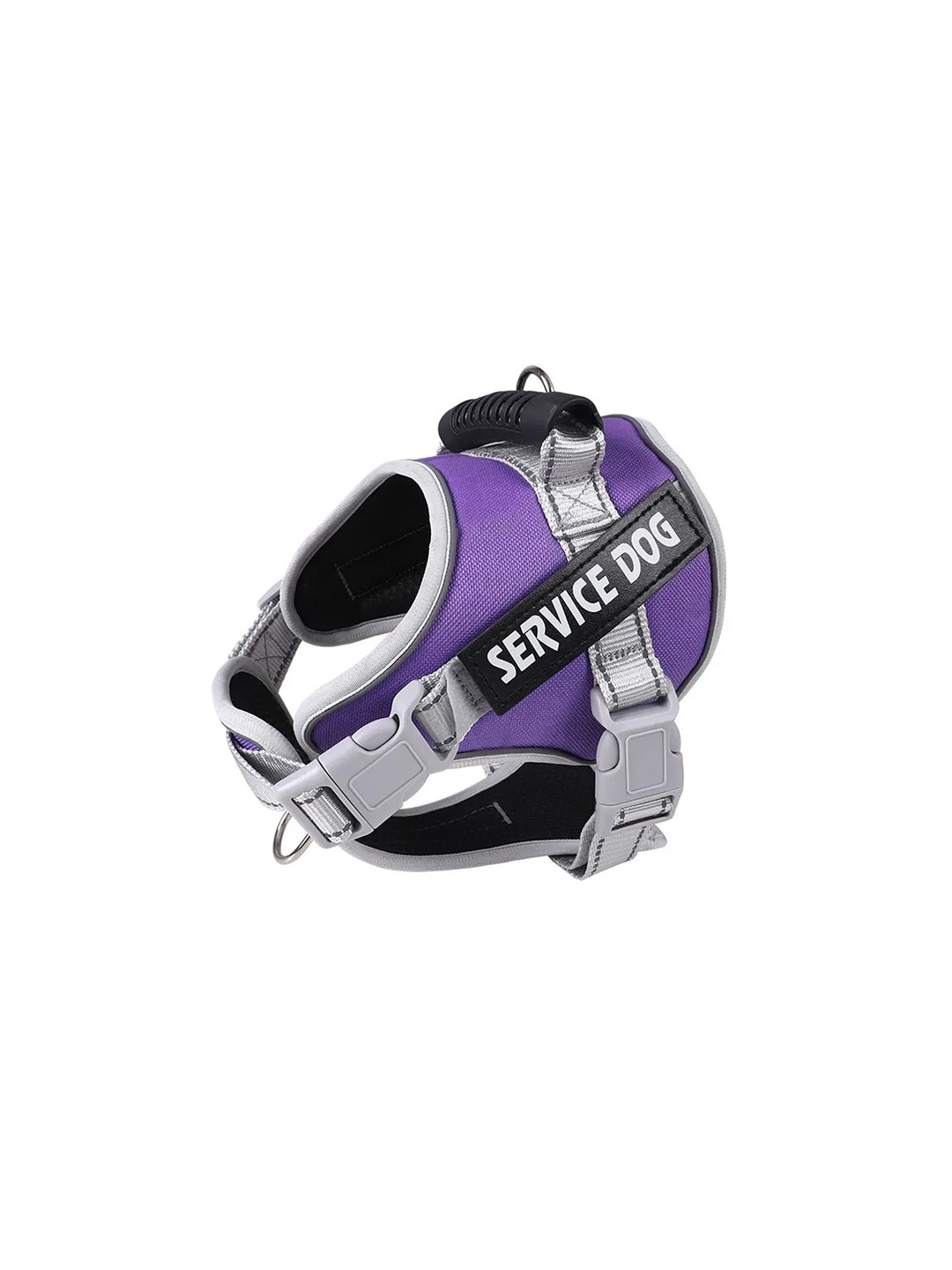 

Emily pets Self Design Adjustable Pet Vest Harness, Purple