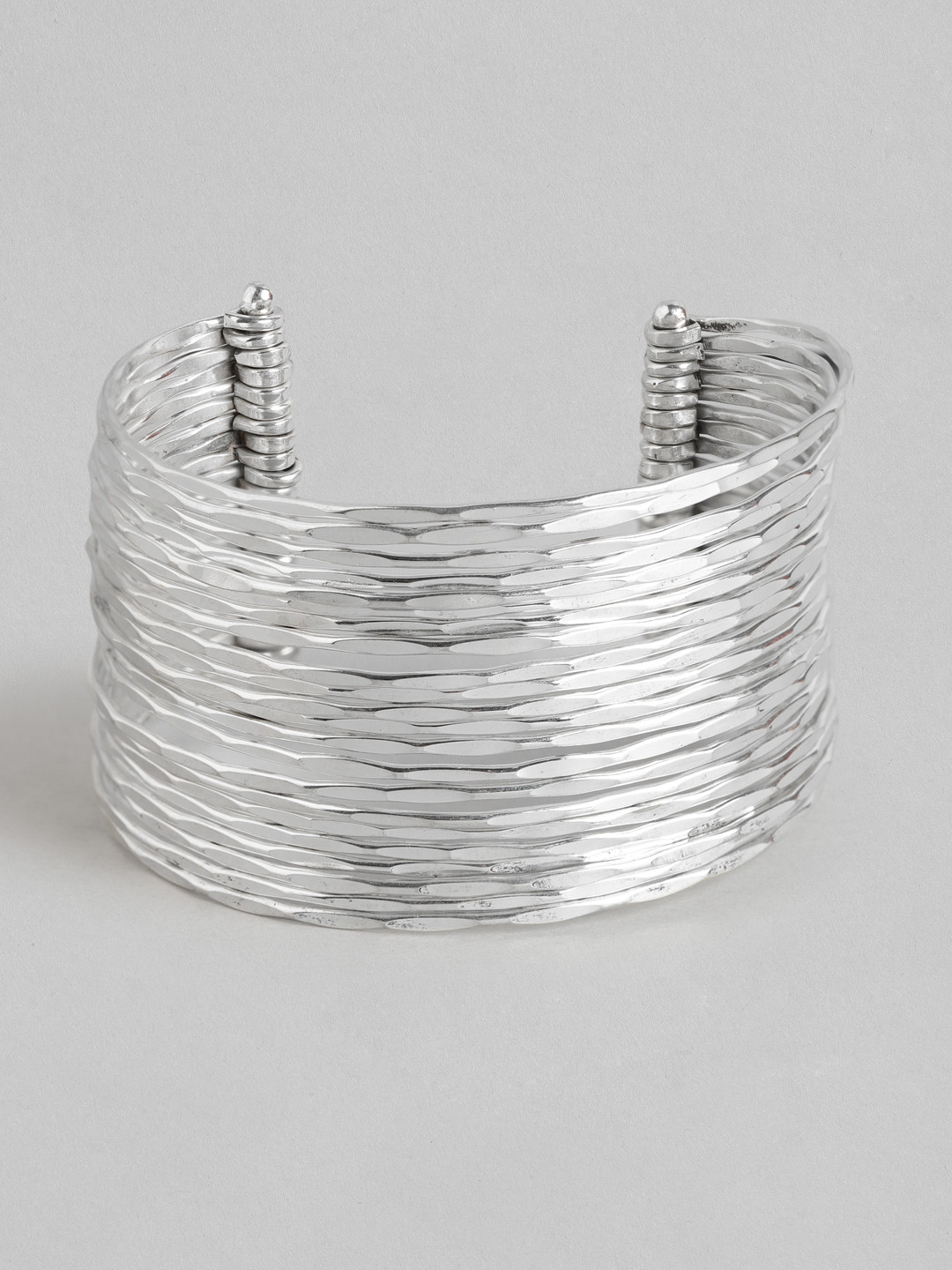 

Rang Gali Women Tribal Silver-Plated Cuff Bracelet