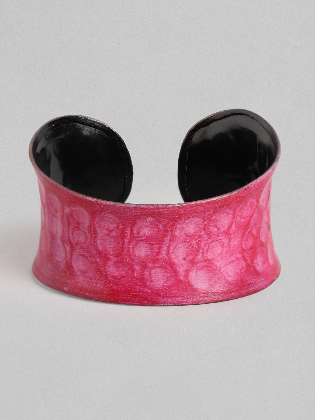 

Rang Gali Women Labradorite Rhodium-Plated Cuff Bracelet, Magenta