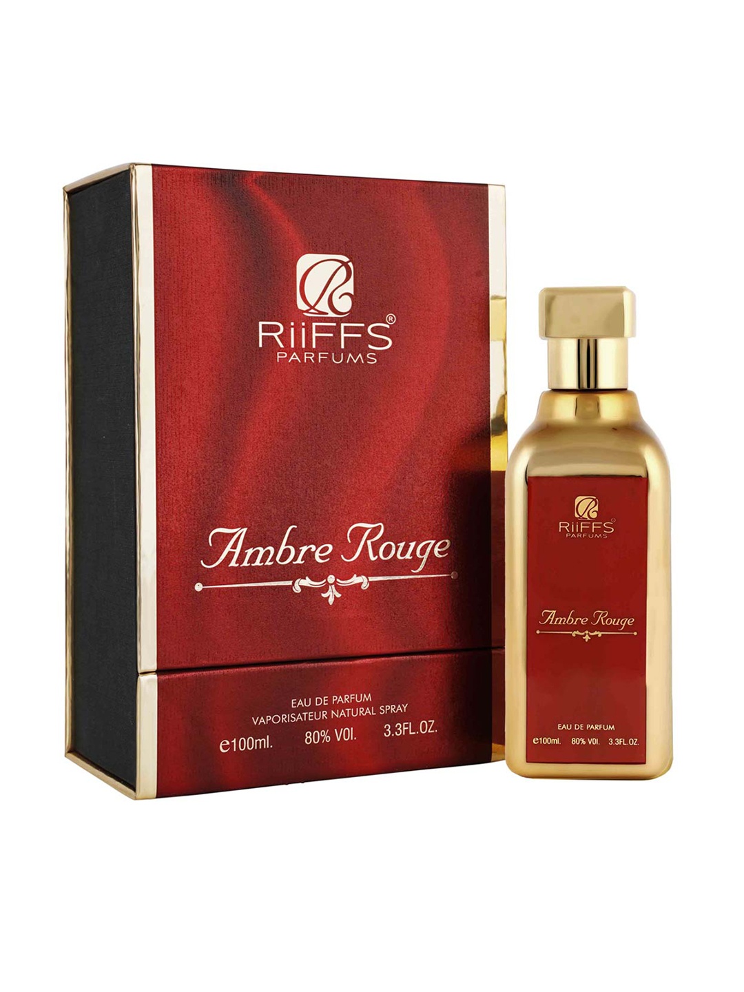 

RIIFFS Ambre Rouge Soothing & Long Lasting Eau De Parfum - 100 ml, Red