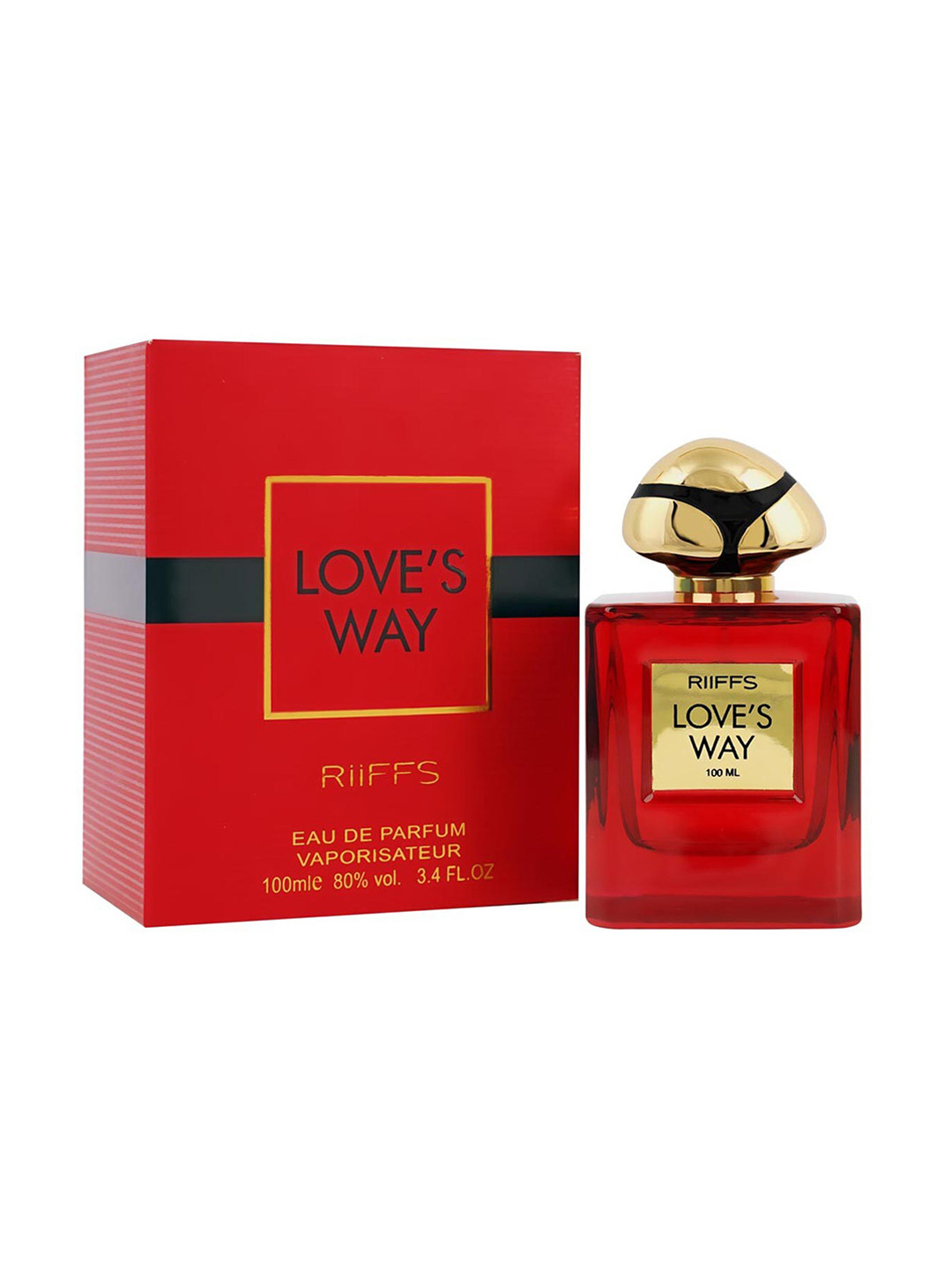 

RIIFFS Love's Way Eau De Parfum - 100 ml, Red