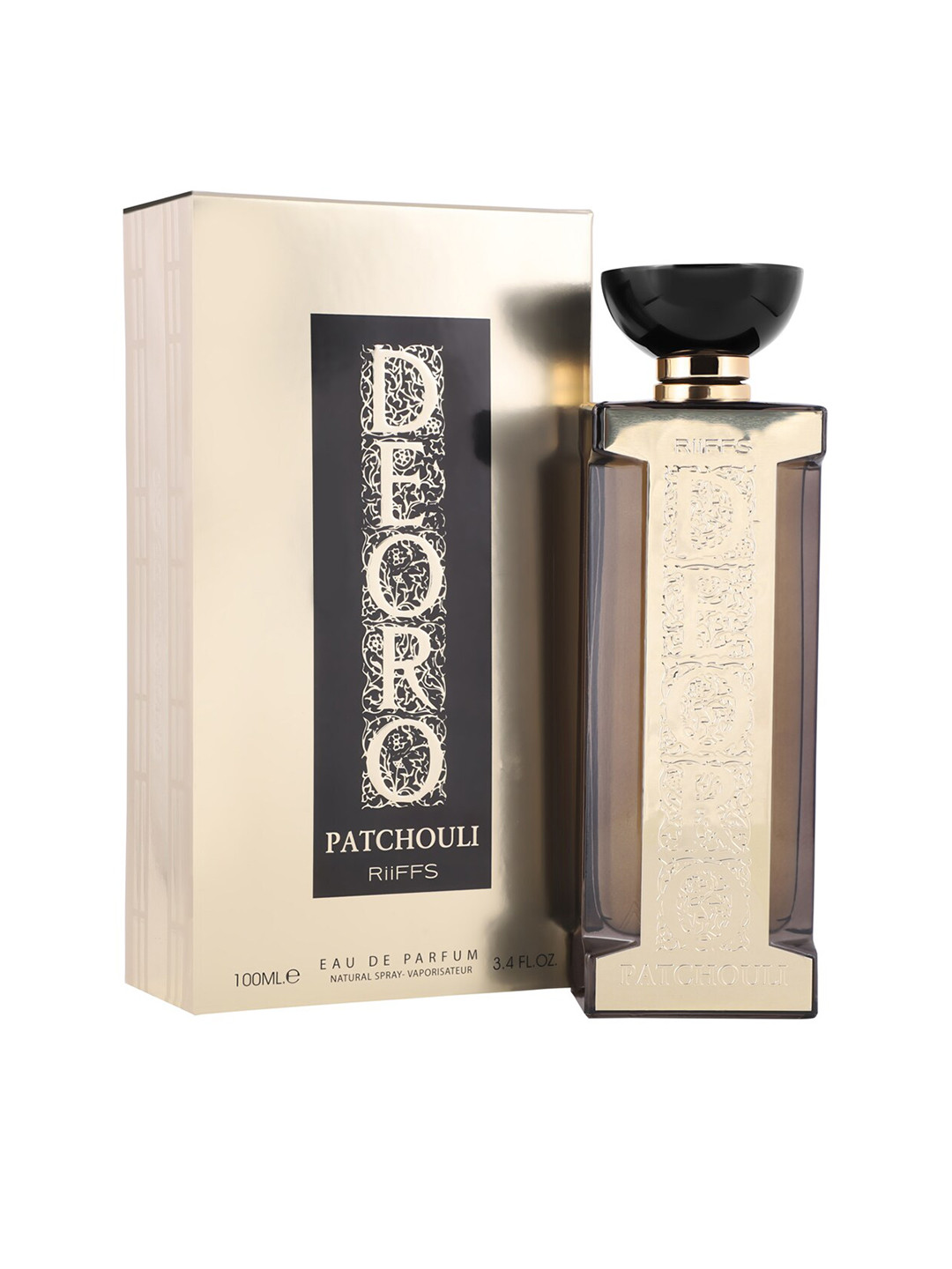 

RIIFFS Deoro Patchouli Men Imported Long Lasting Perfume 100ml, Cream