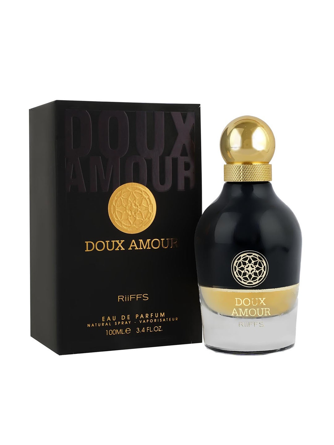 

RIIFFS Men Doux Amour Soothing & Long Lasting Eau De Pafum - 100 ml, Black