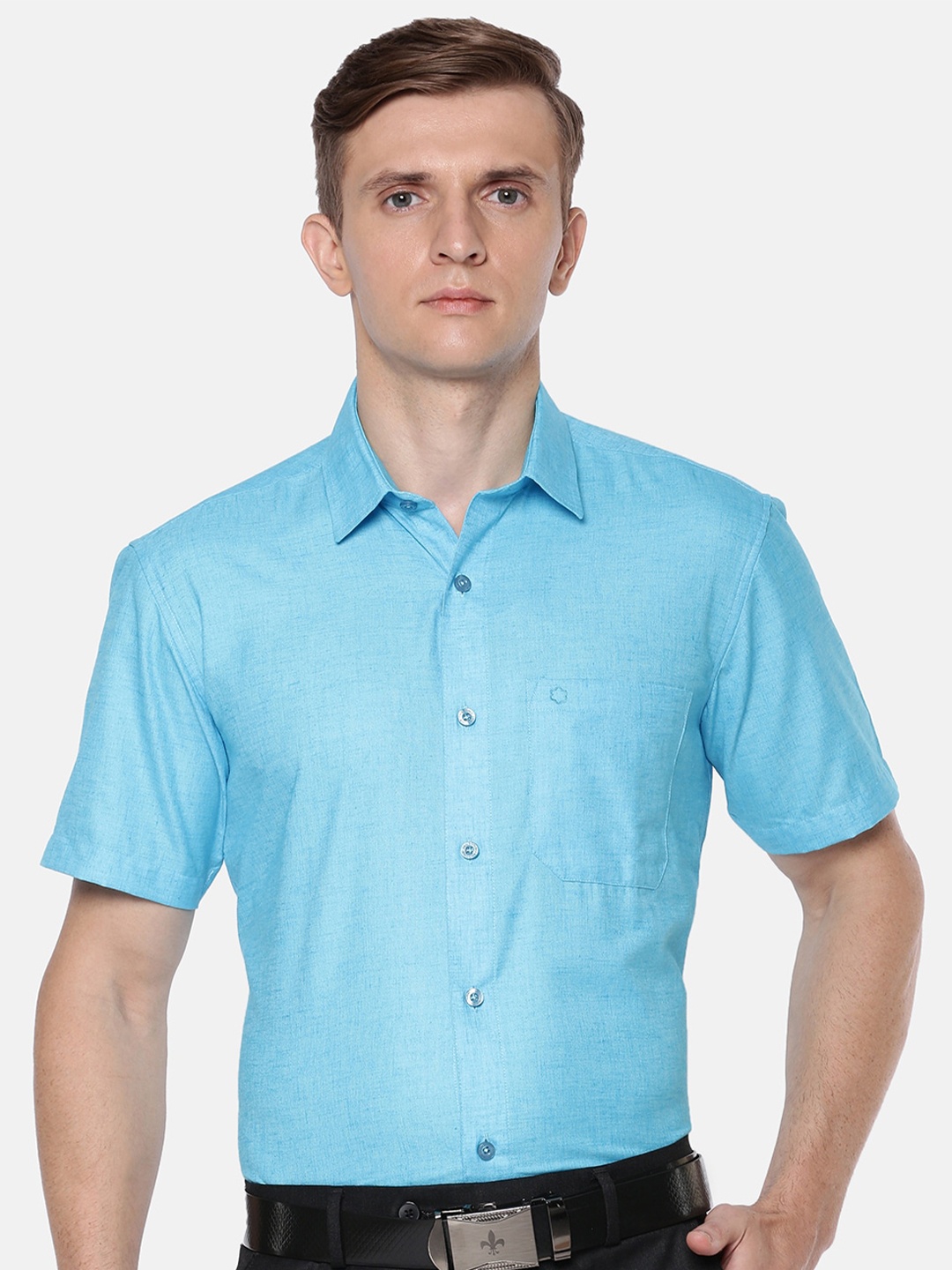 

Jansons Men Formal Shirt, Blue