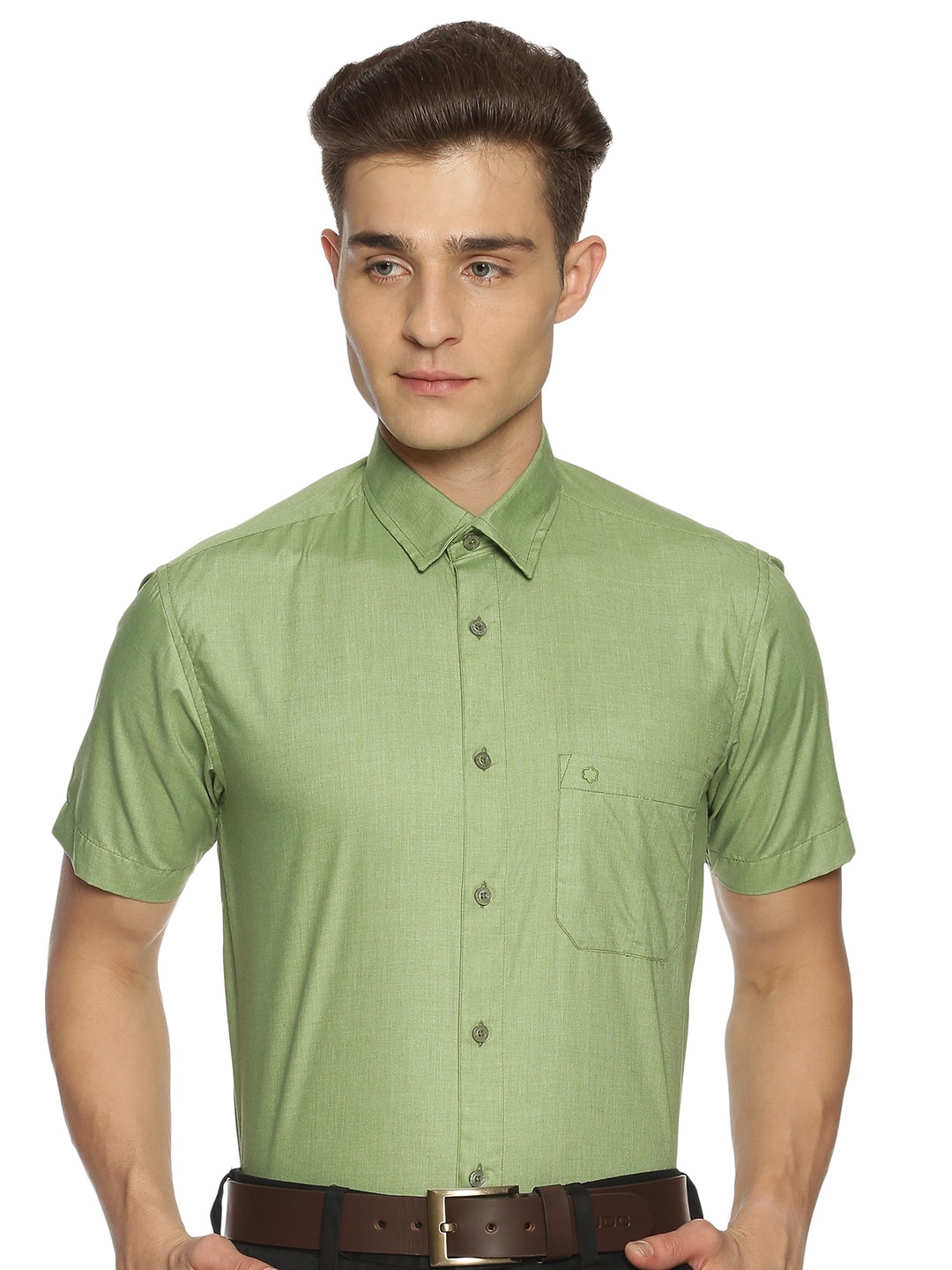 

Jansons Men Formal Shirt, Green