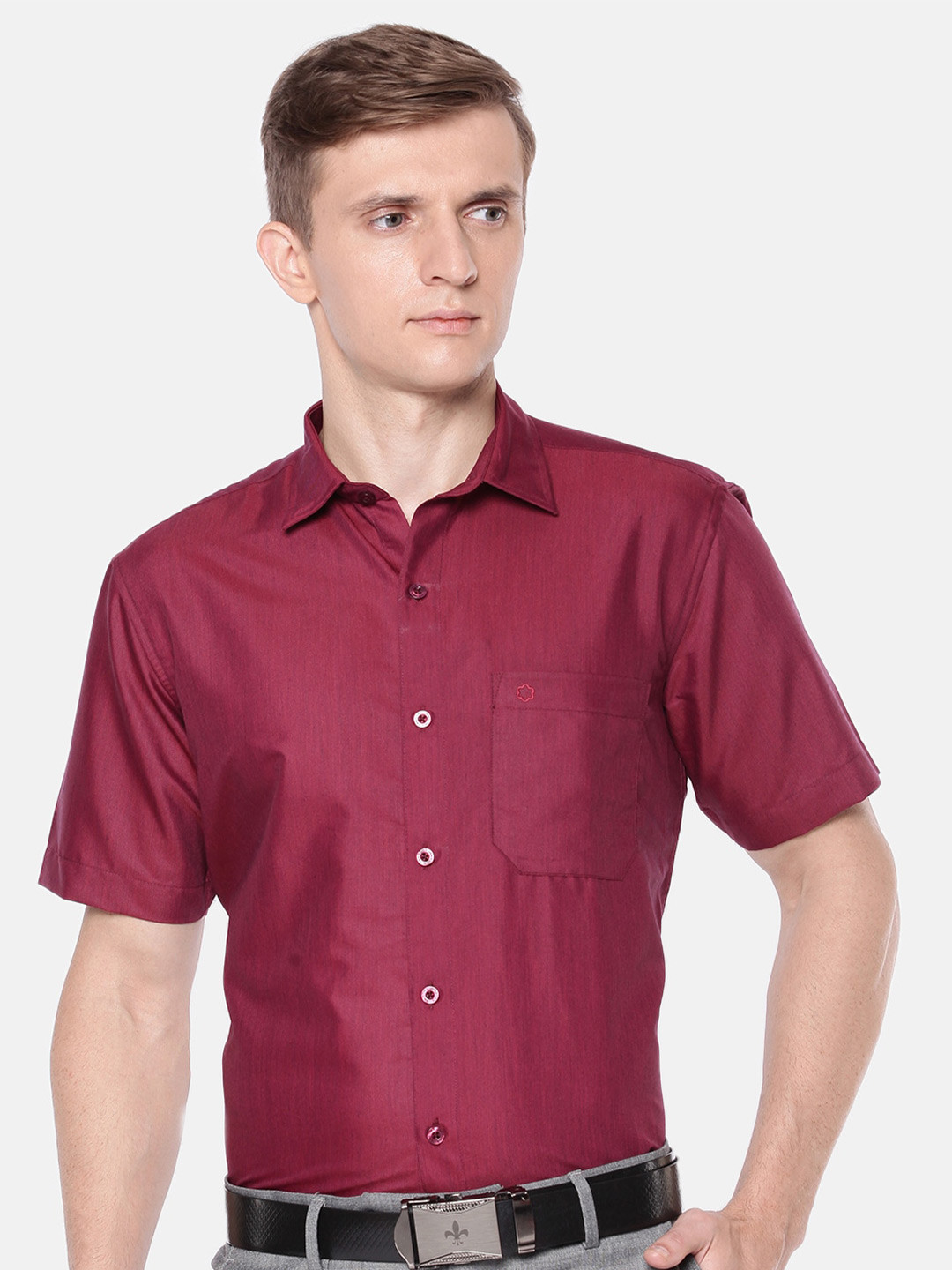 

Jansons Men Formal Shirt, Maroon