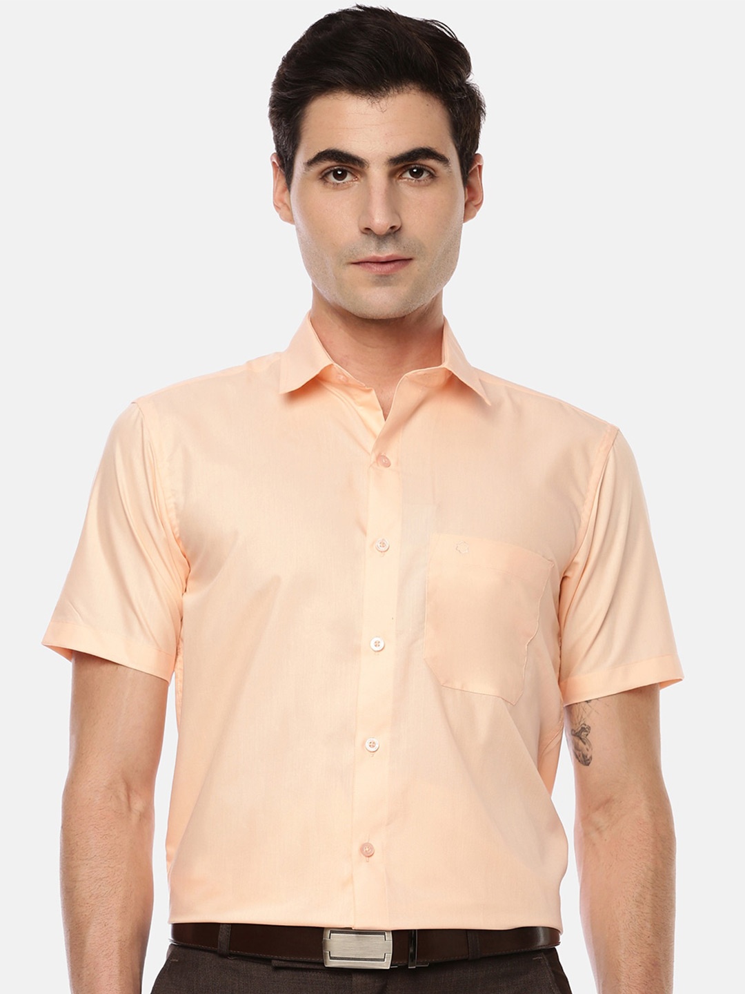 

Jansons Men Formal Cotton Shirt, Orange
