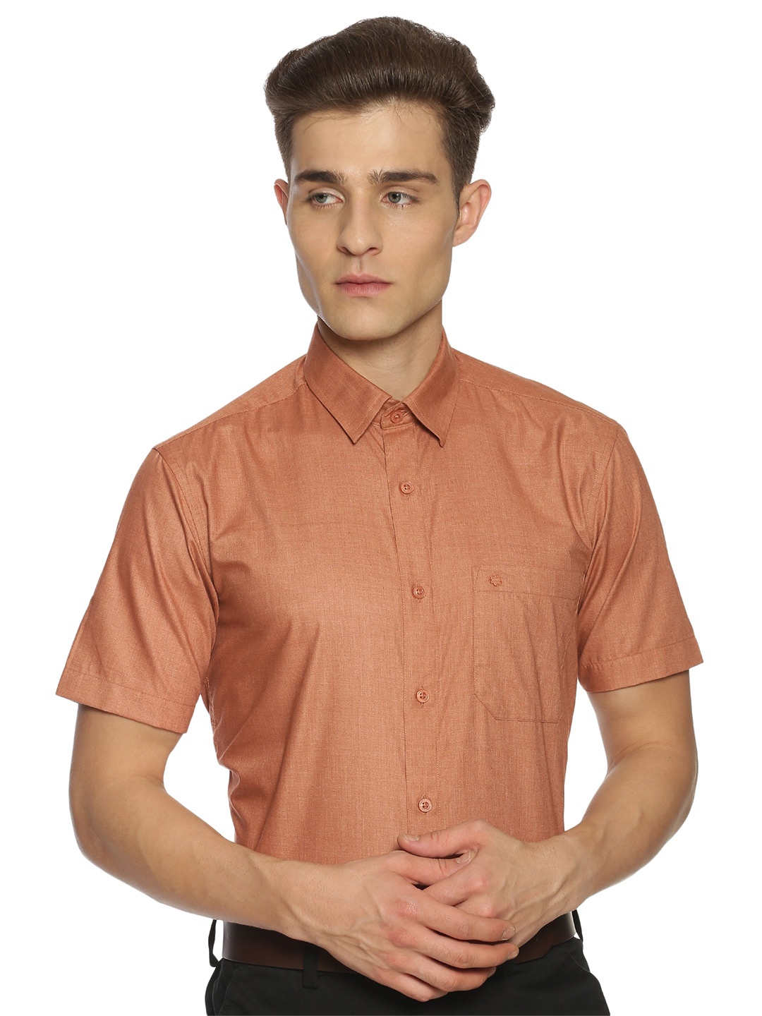 

Jansons Men Regular Fit Formal Shirt, Brown