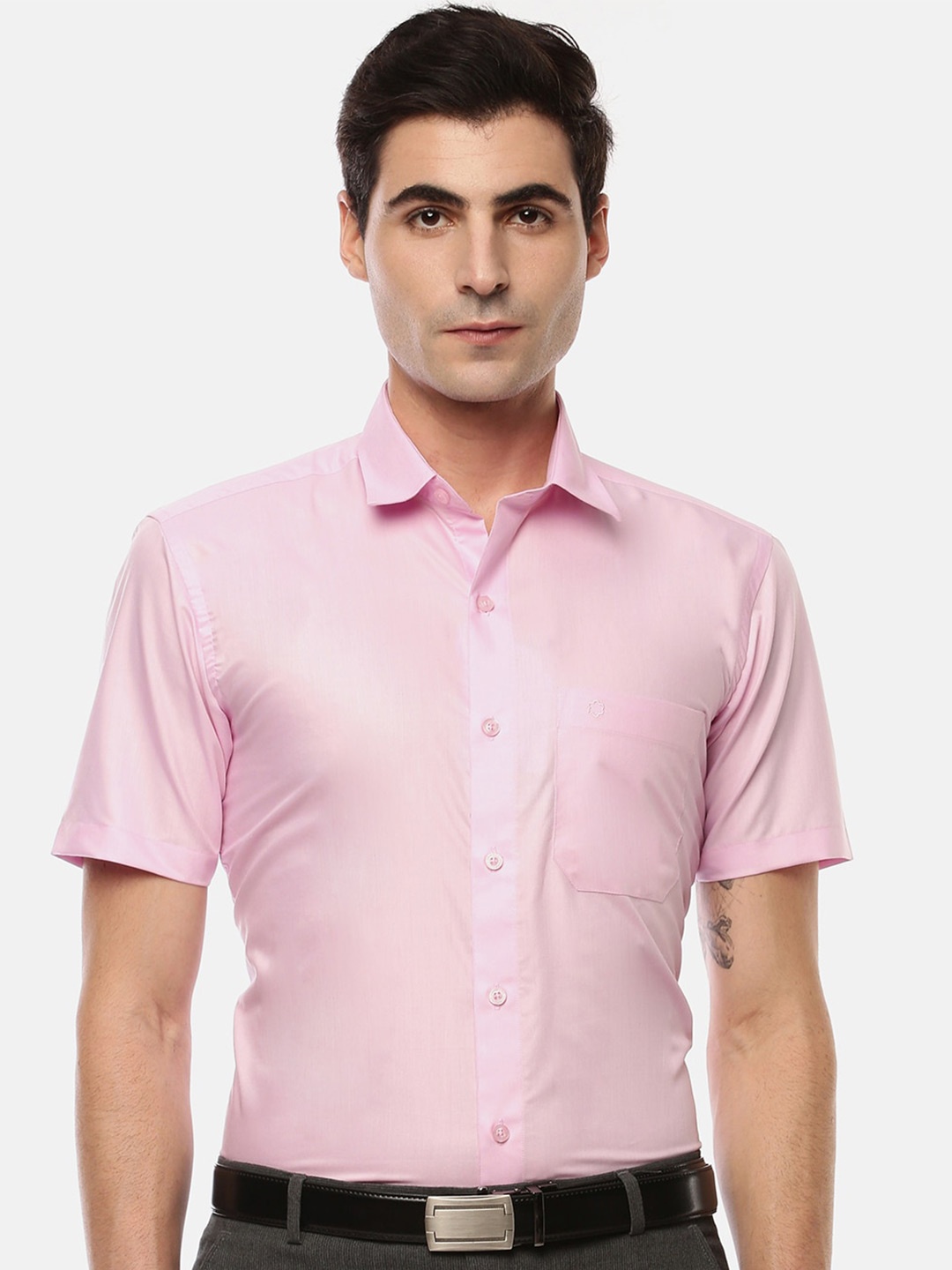 

Jansons Men Regular Fit Formal Shirt, Pink
