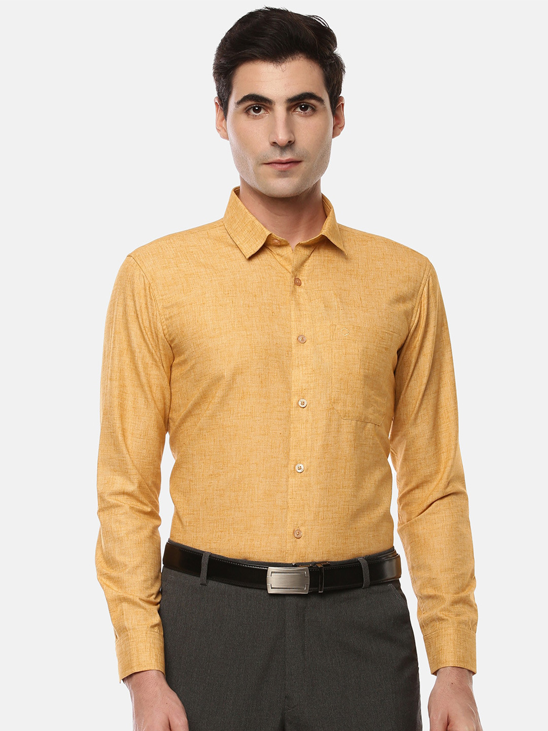 

Jansons Men Formal Shirt, Yellow