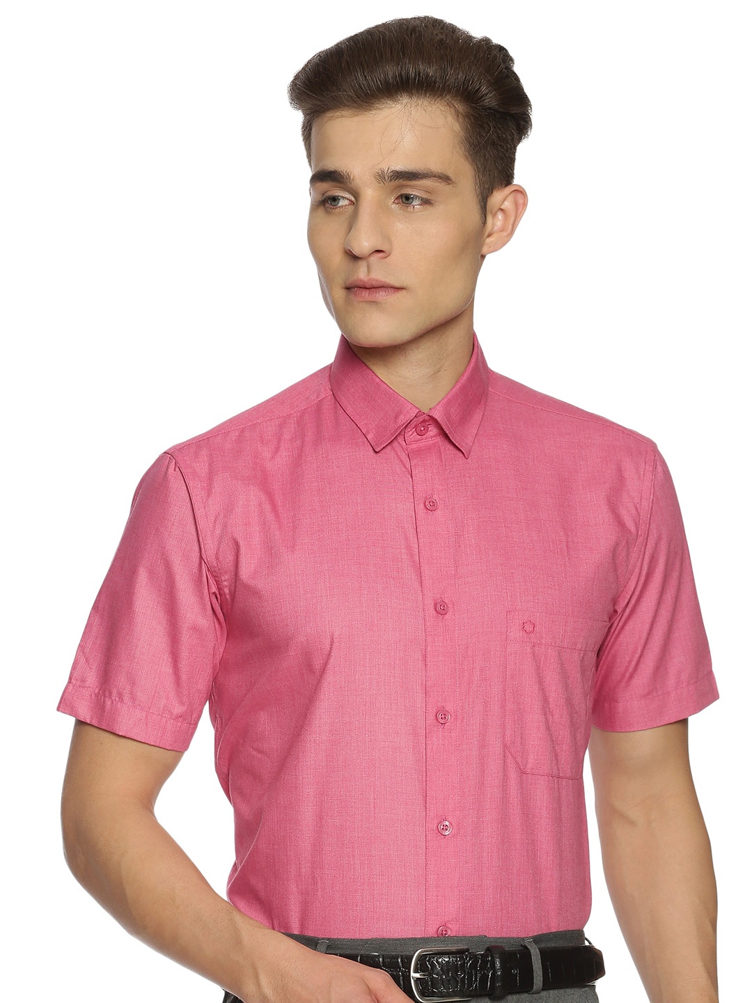 

Jansons Men Pink Formal Shirt