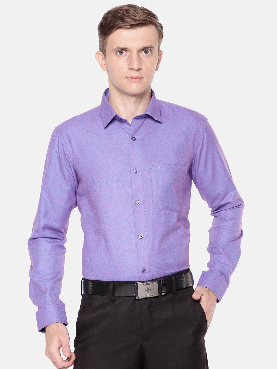

Jansons Men Formal Shirt, Violet