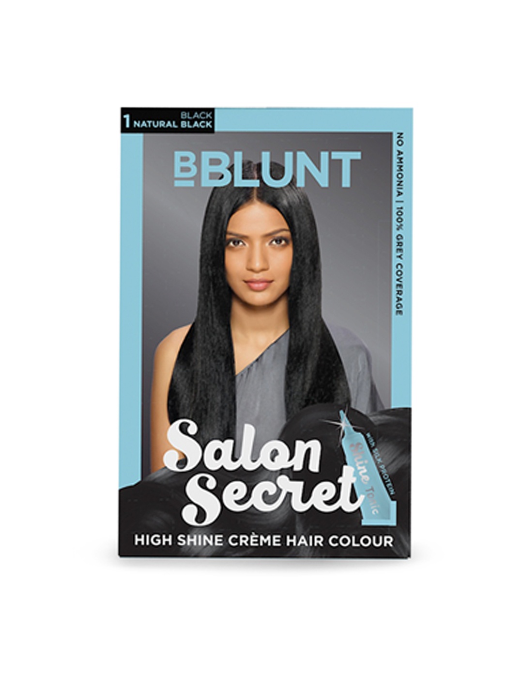 

BBLUNT Salon Secret Natural Black High Shine Creme Hair Colour 1 100 g