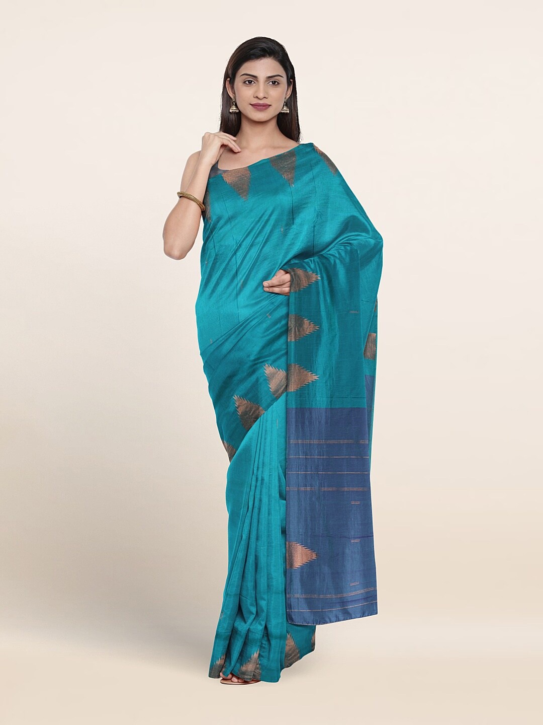 

Pothys Zari Art Silk Saree, Blue