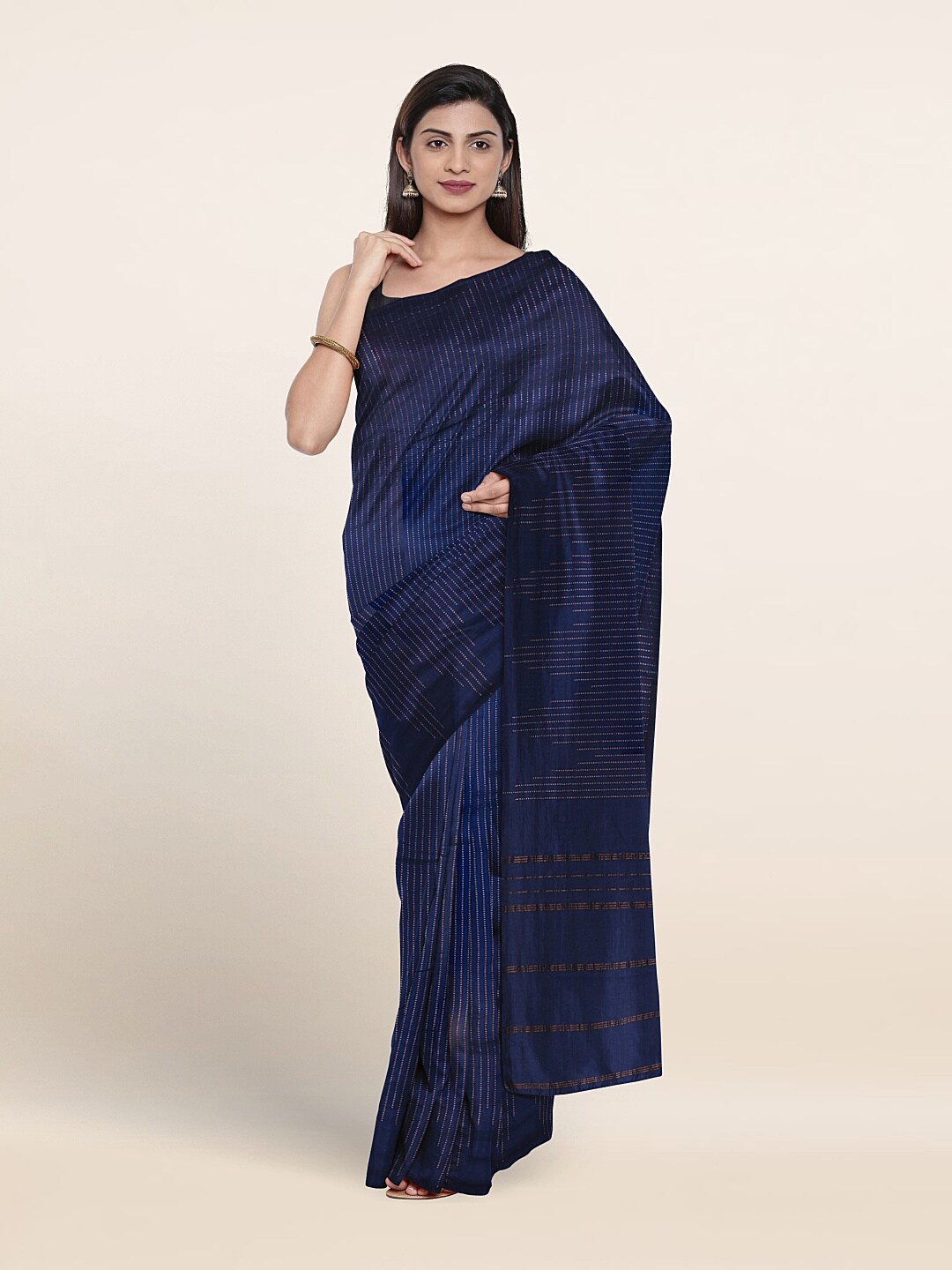 

Pothys Woven Design Zari Art Silk Saree, Blue