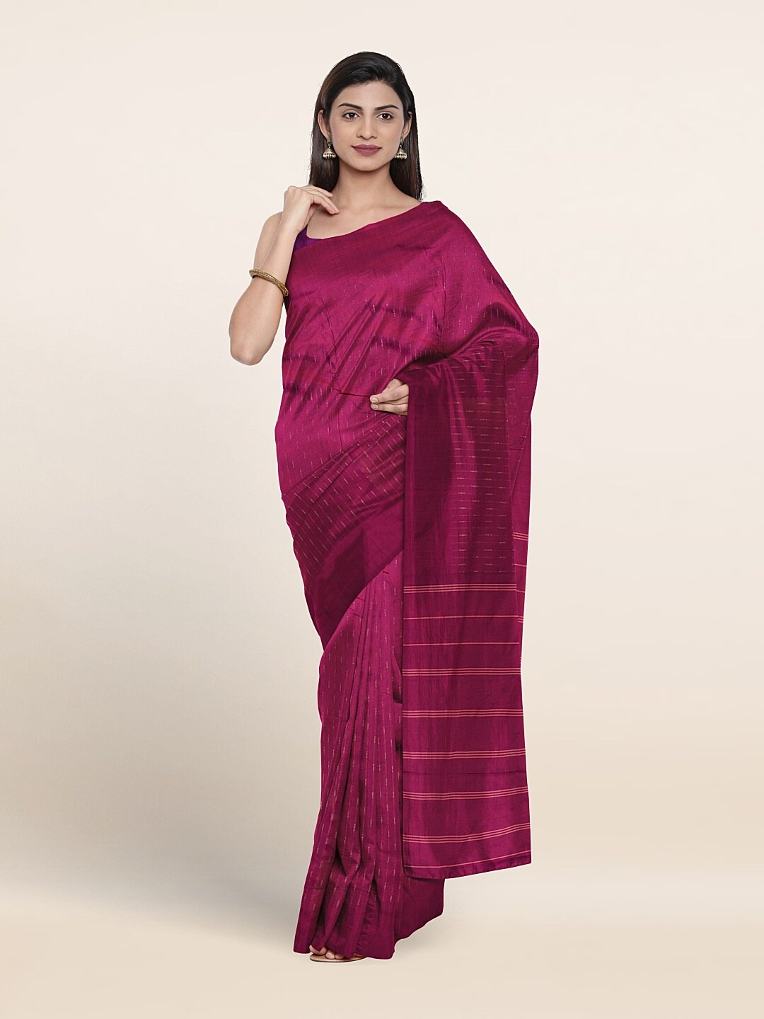 

Pothys Woven Design Zari Art Silk Saree, Pink