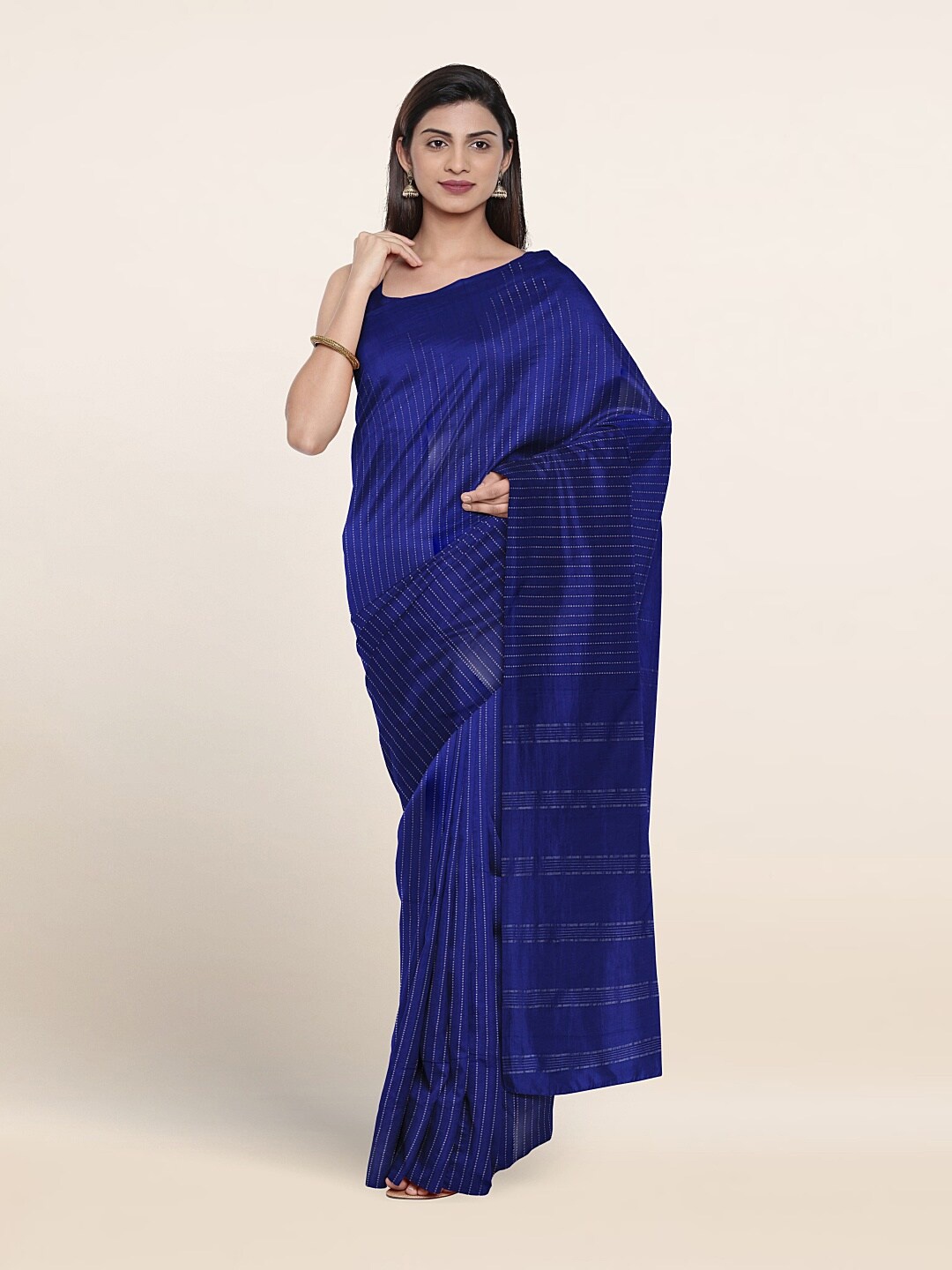 

Pothys Woven Design Zari Art Silk Saree, Blue