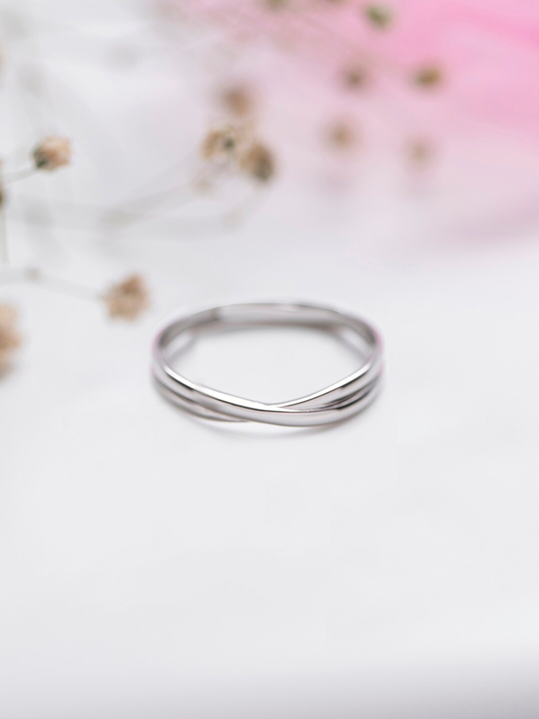 

Zavya Men Rhodium-Plated Adjustable Finger Ring, Silver