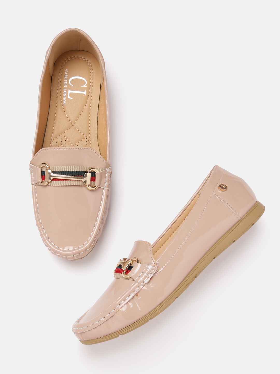 

Carlton London Women Horsebit Loafers, Nude