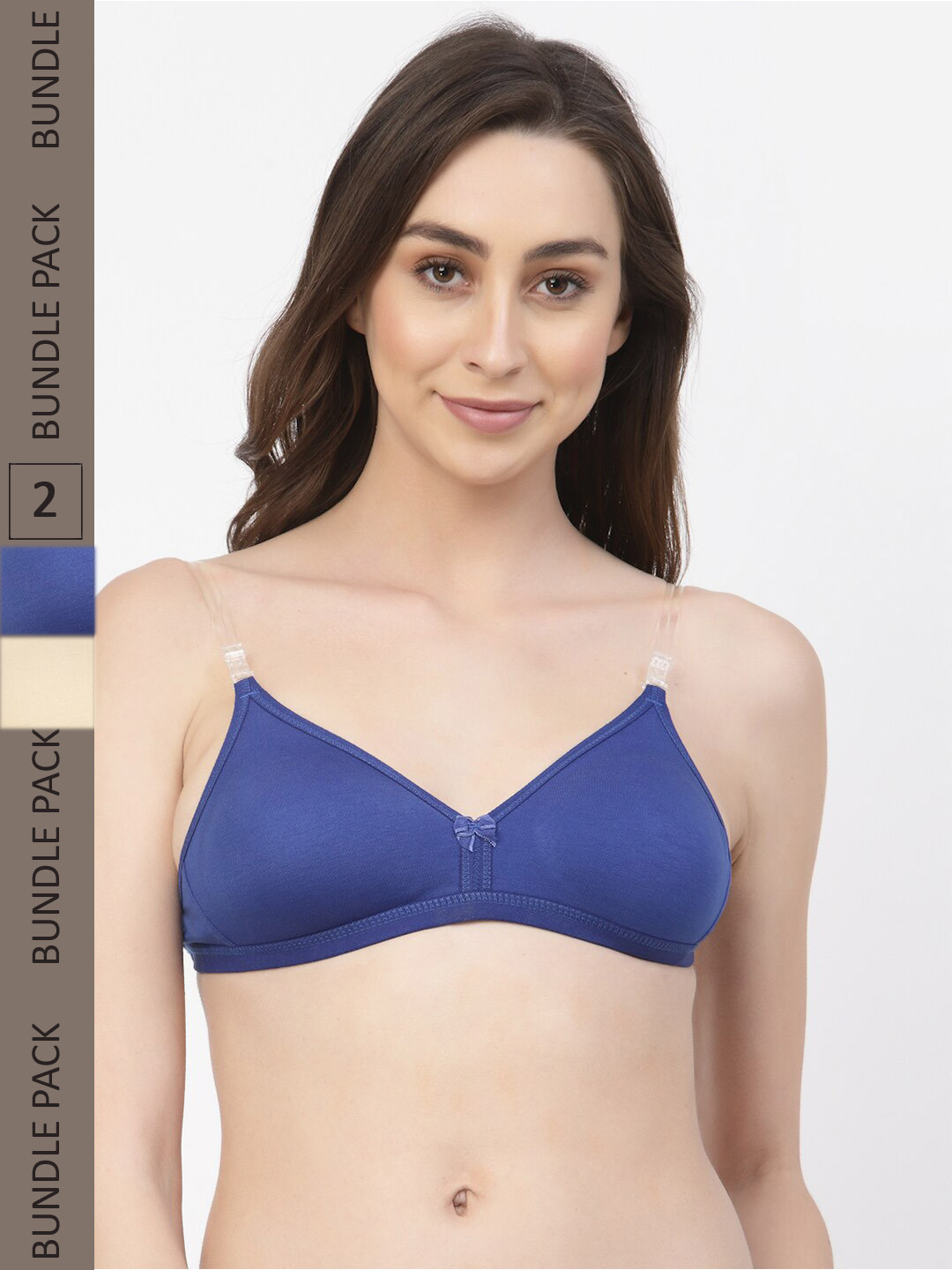 

Floret Pack Of 2 Non Padded T-Shirt Bra, Beige