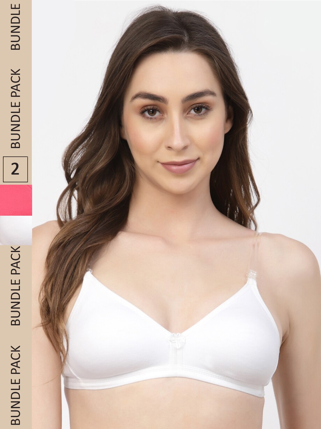 

Floret Pack Of 2 Non Padded T-Shirt Bra, White