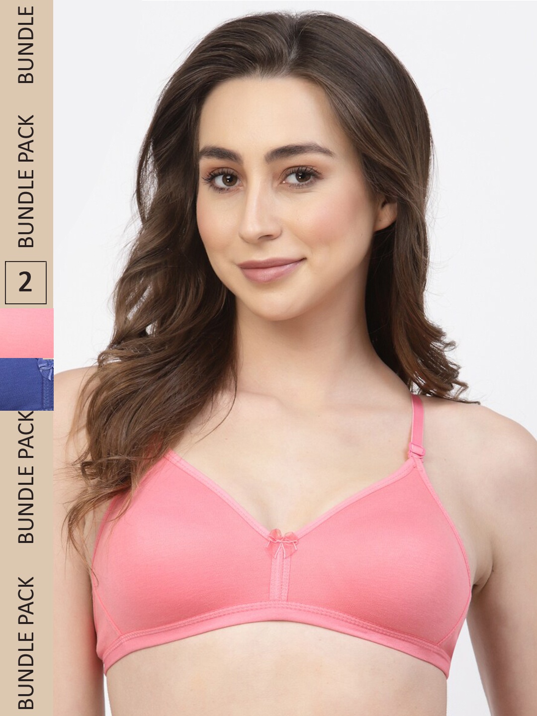 

Floret Pack Of 2 Non Padded Seamless Bra, Rose