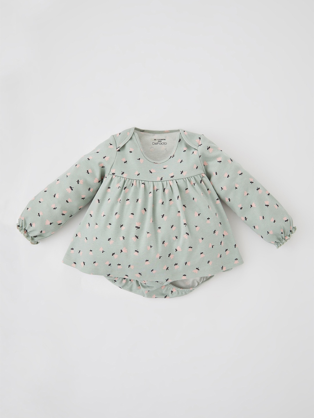 

DeFacto Infants Printed Pure Cotton Rompers, Na