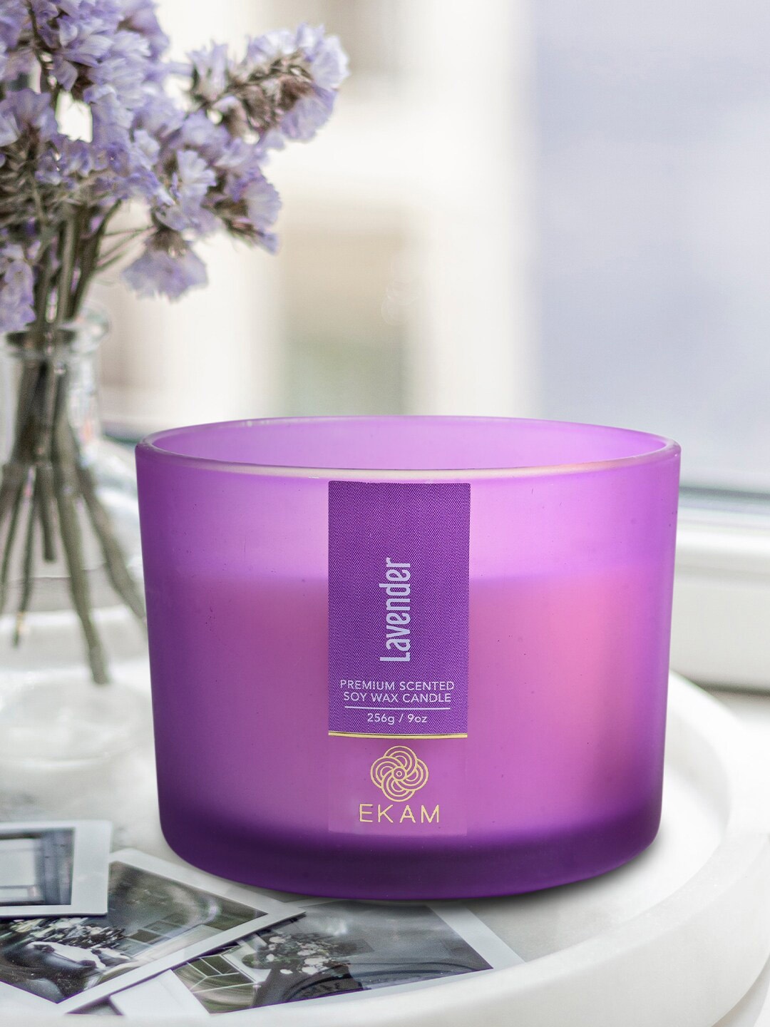

Ekam Purple Lavender 3 Wick Scented Candle
