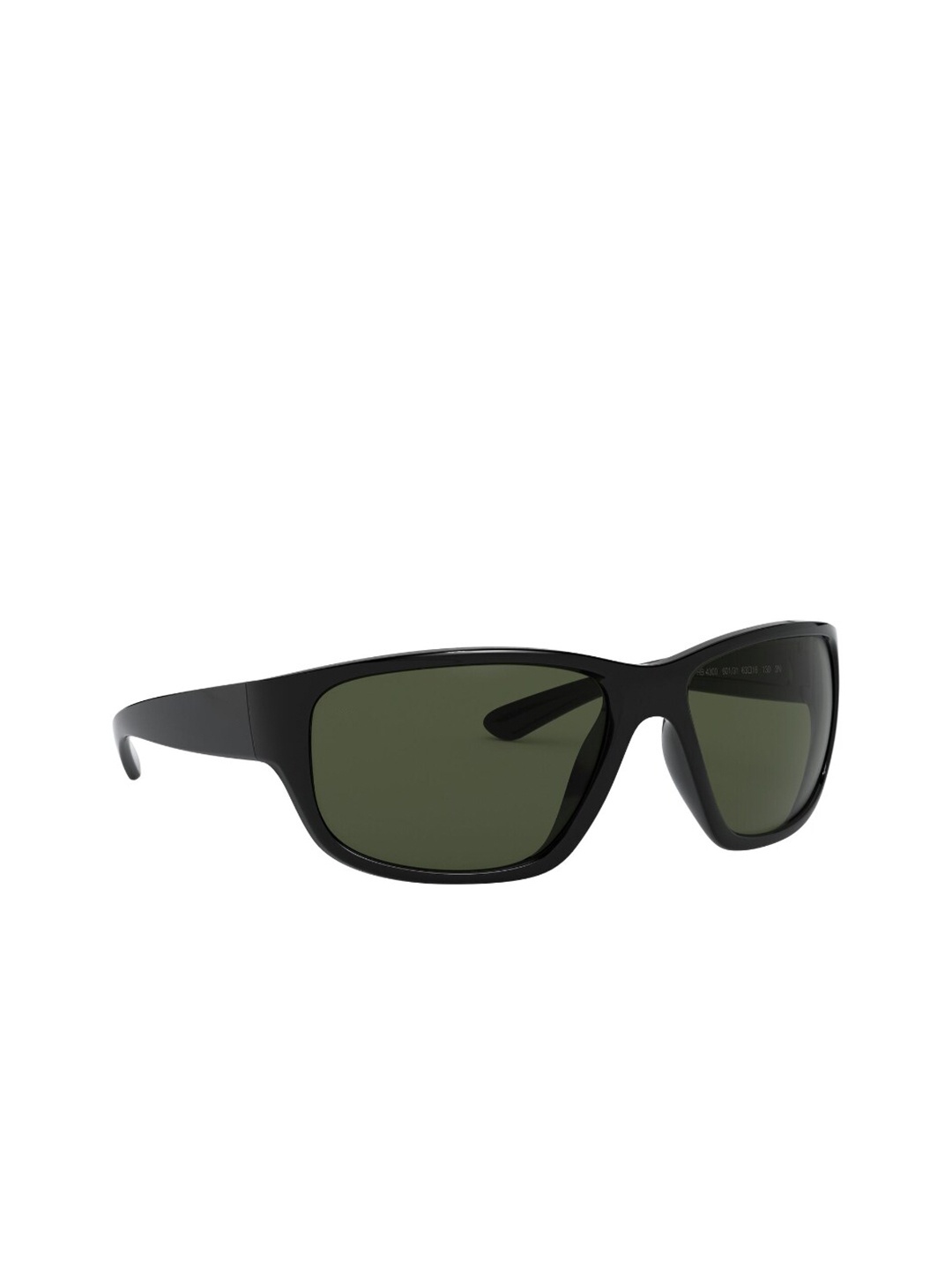 

Ray-Ban Men UV Protected Green Lens Square Sunglasses - 0RB4300601/3163, Black