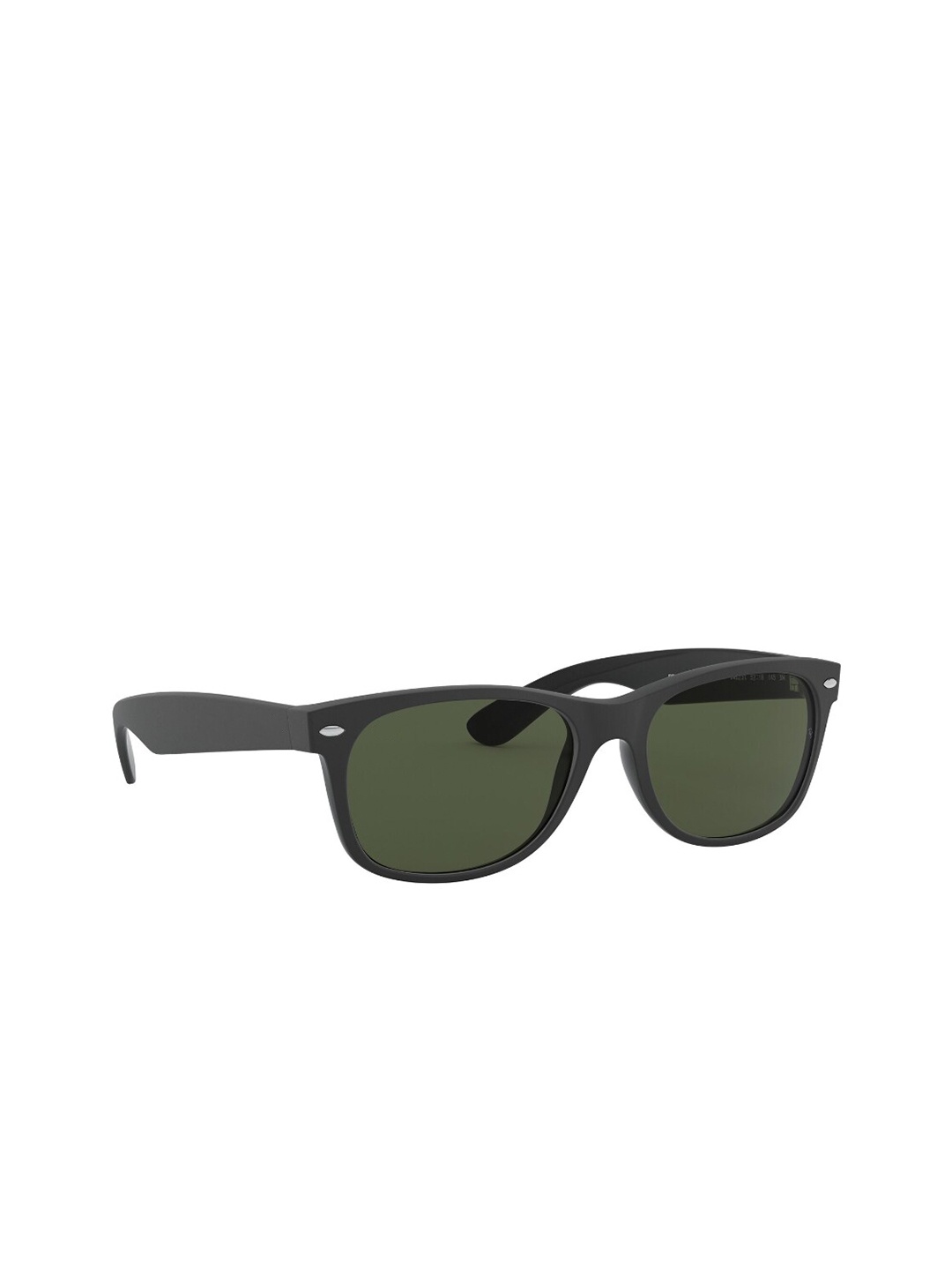 

RAY-BAN Unisex UV Protected Green Lens Square Sunglasses - 0RB213264623152, Black