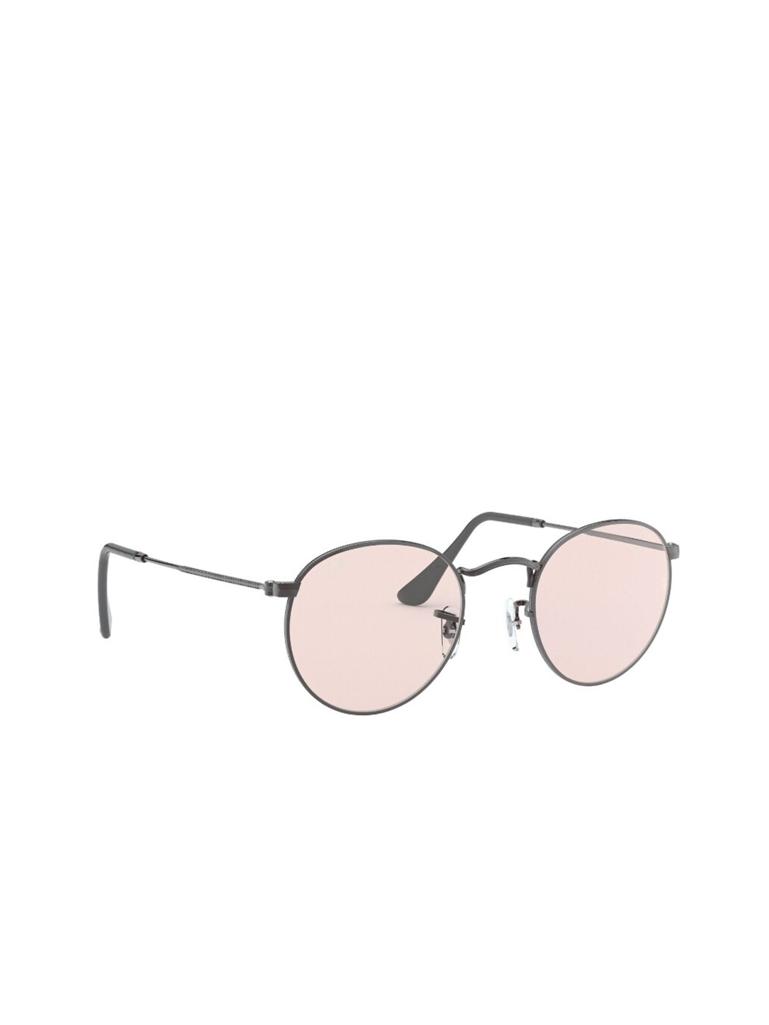 

Ray-Ban Men Round Sunglasses with UV Protected Lens 8056597139113, Metallic