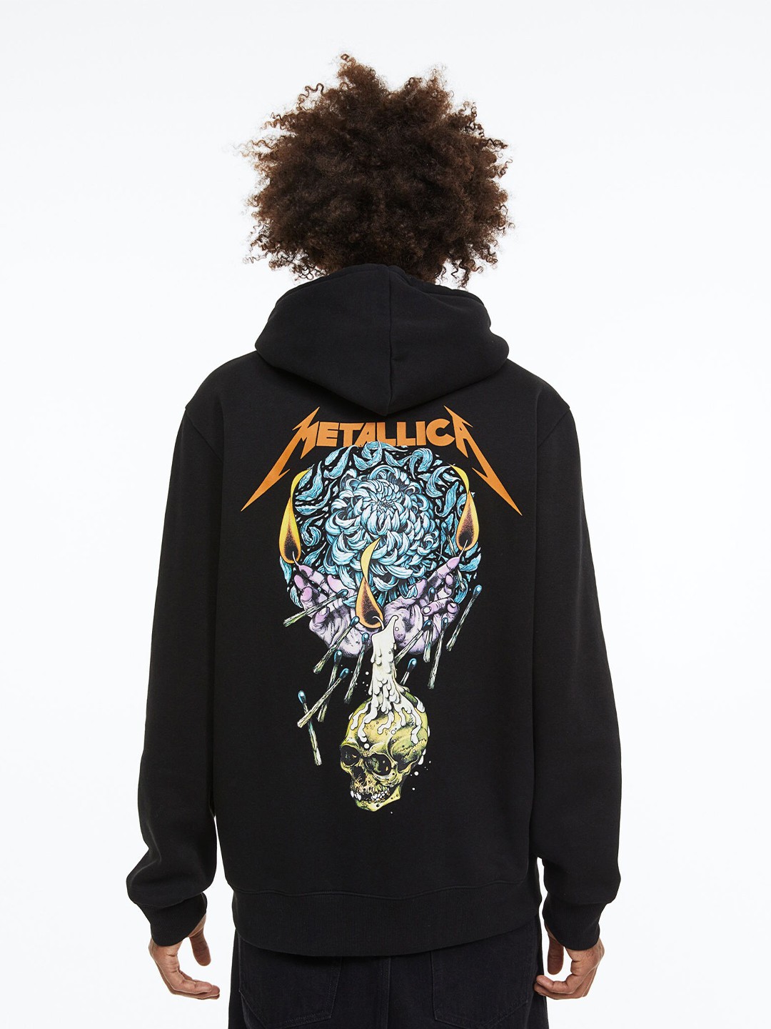 

H&M Men Black Printed Sweatshirt