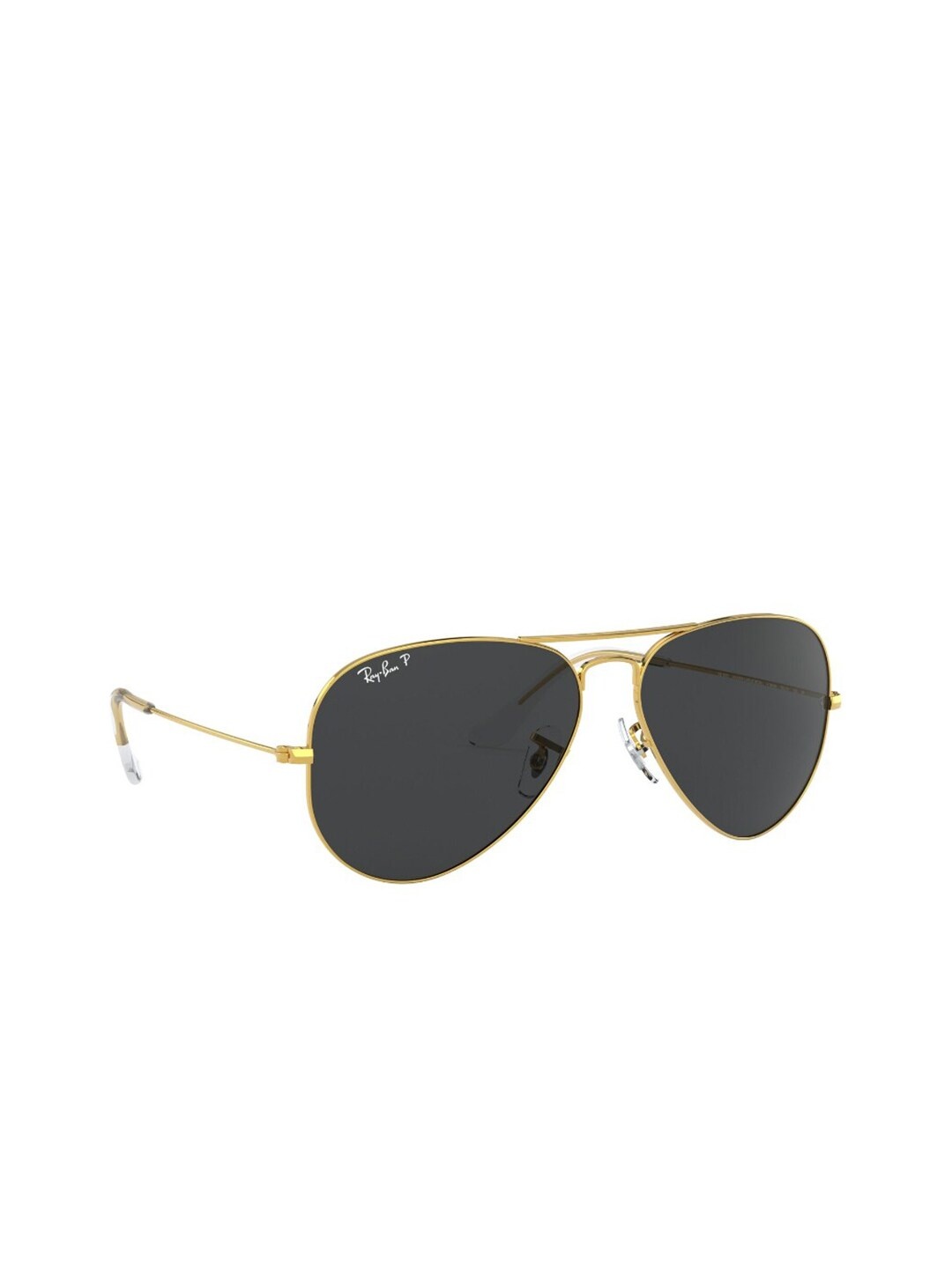 

RAY-BAN Unisex Polarized Grey Lens Pilot Sunglasses - 0RB302591964862, Gold