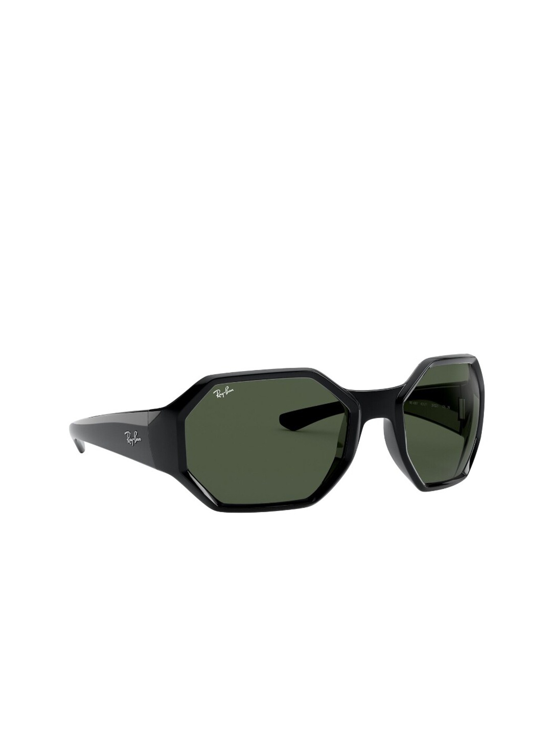 

Ray-Ban Unisex Oversized Sunglasses with UV Protected Lens, Black