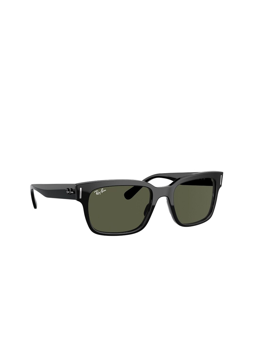 

RAY-BAN Men UV Protected Green Lens Square Sunglasses - 0RB2190901/3153, Black